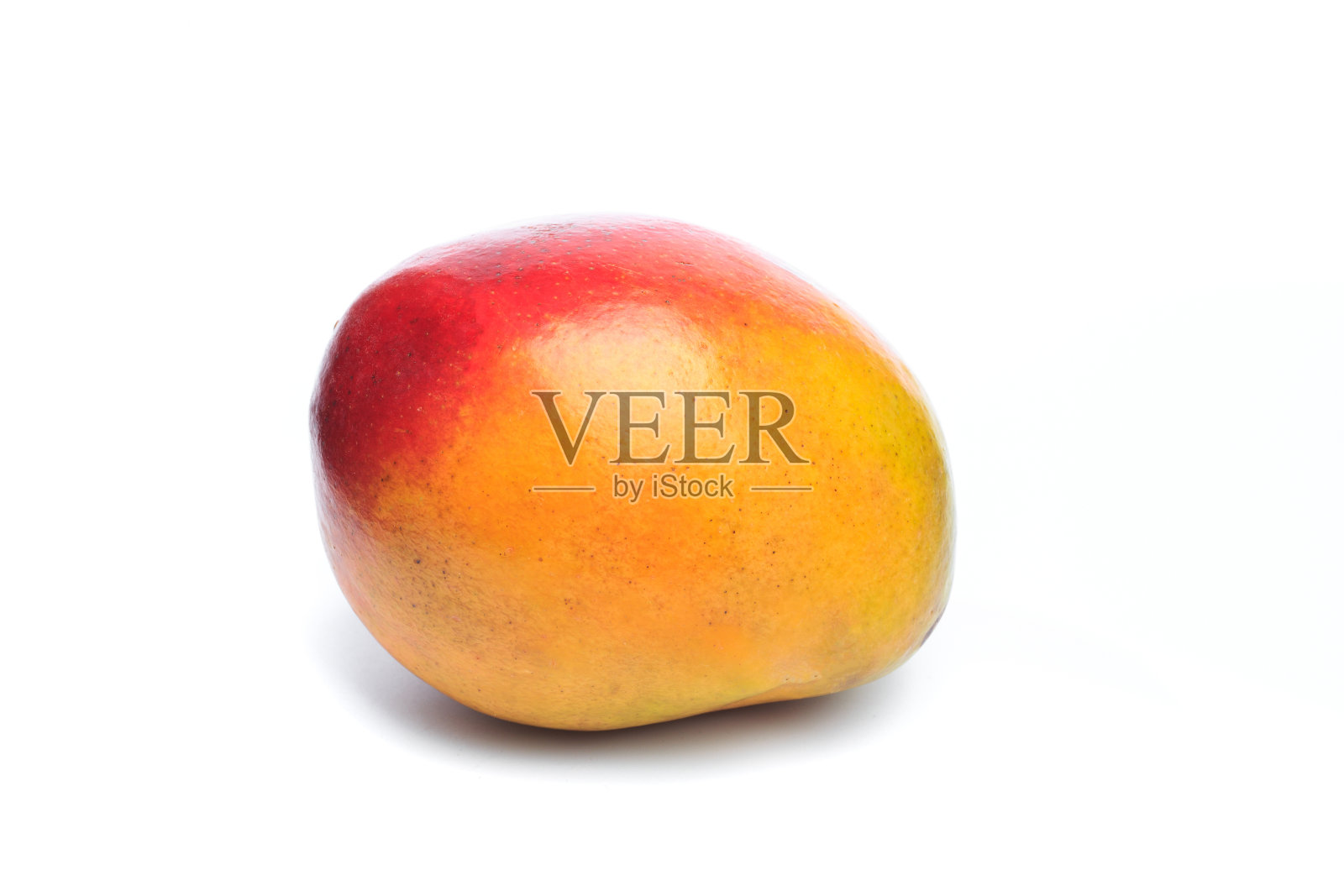 多汁的甜点芒果孤立在白色的背景照片摄影图片