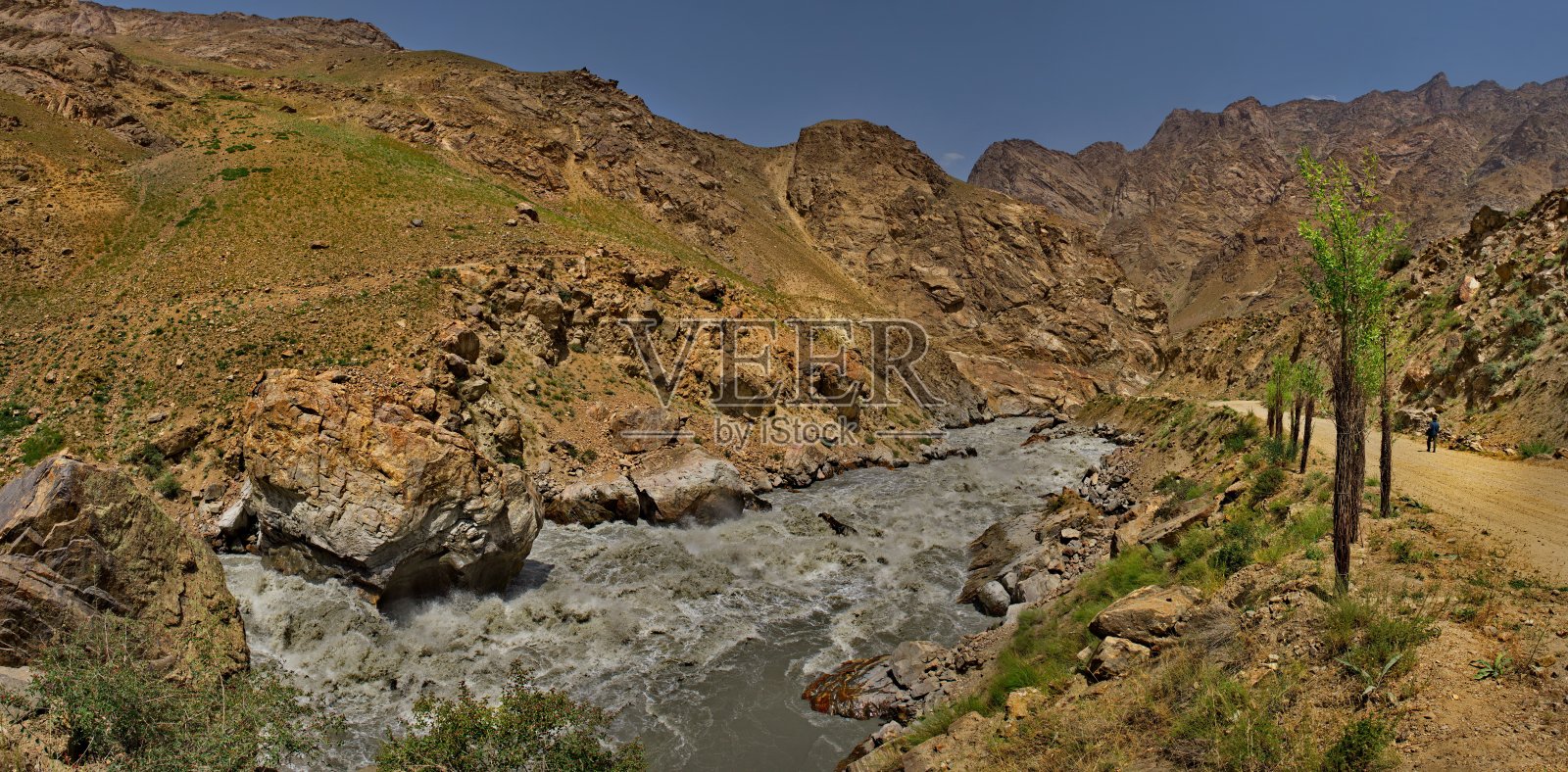 帕米尔的主要山河照片摄影图片