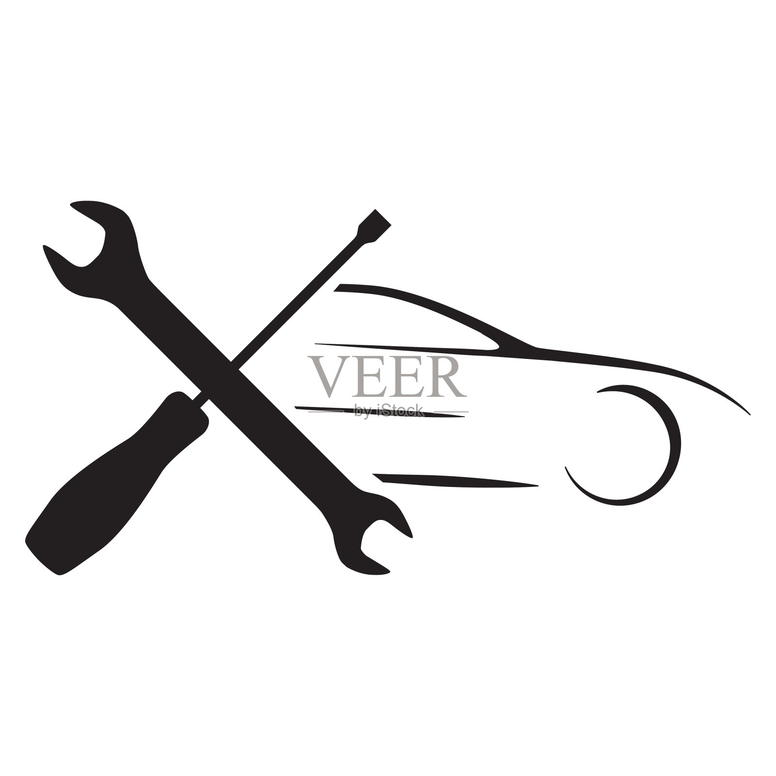 工具和汽车插画图片素材