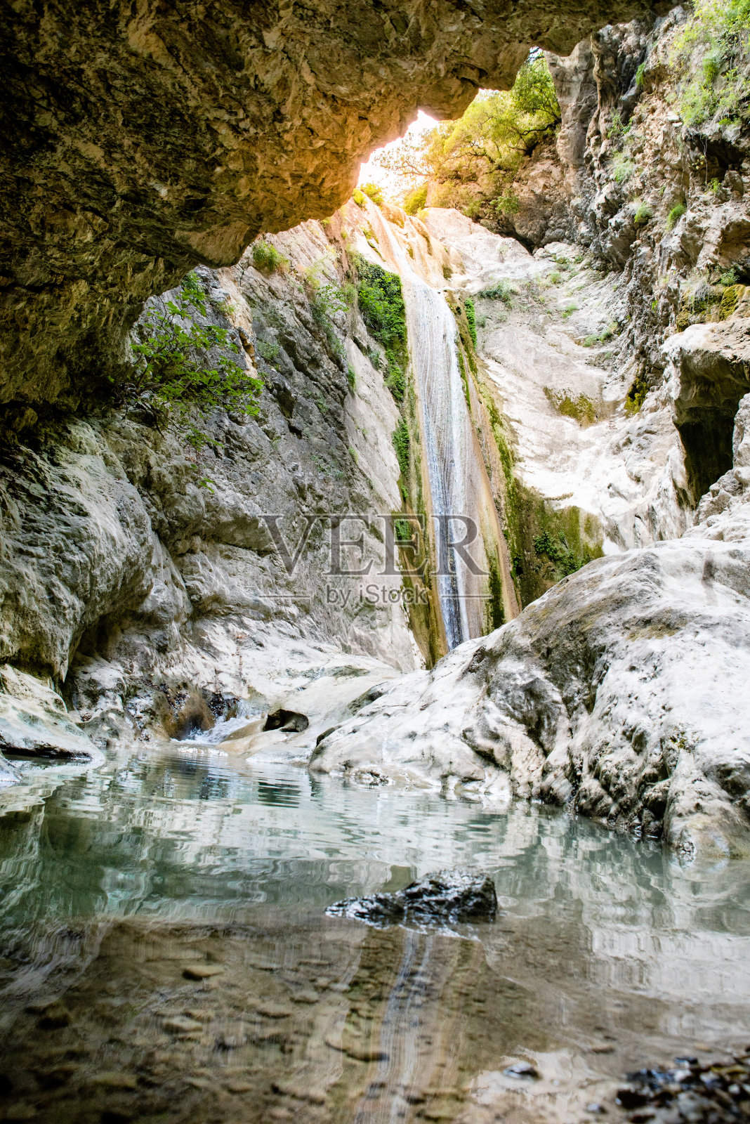 美丽的瀑布风光照片照片摄影图片