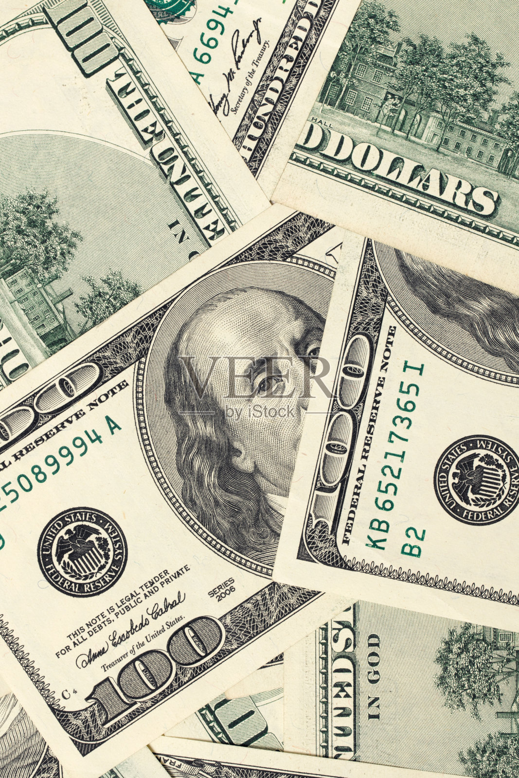 100元大钞背景照片摄影图片