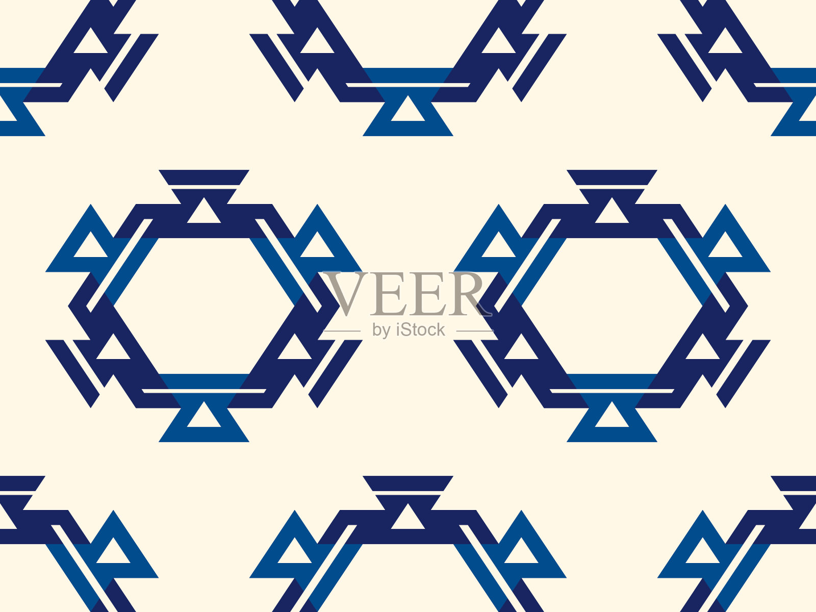 当代蜂窝几何图案。重复六角点缀。现代马赛克瓷砖。无缝的表面印刷插画图片素材