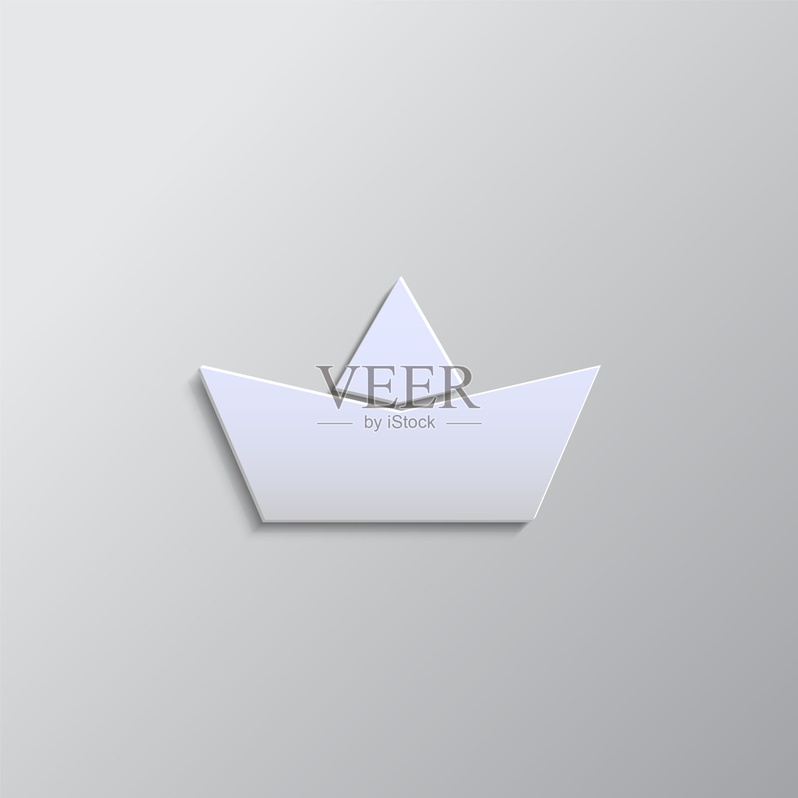 纸样式矢量图标,船,纸样式,纸图标图标素材