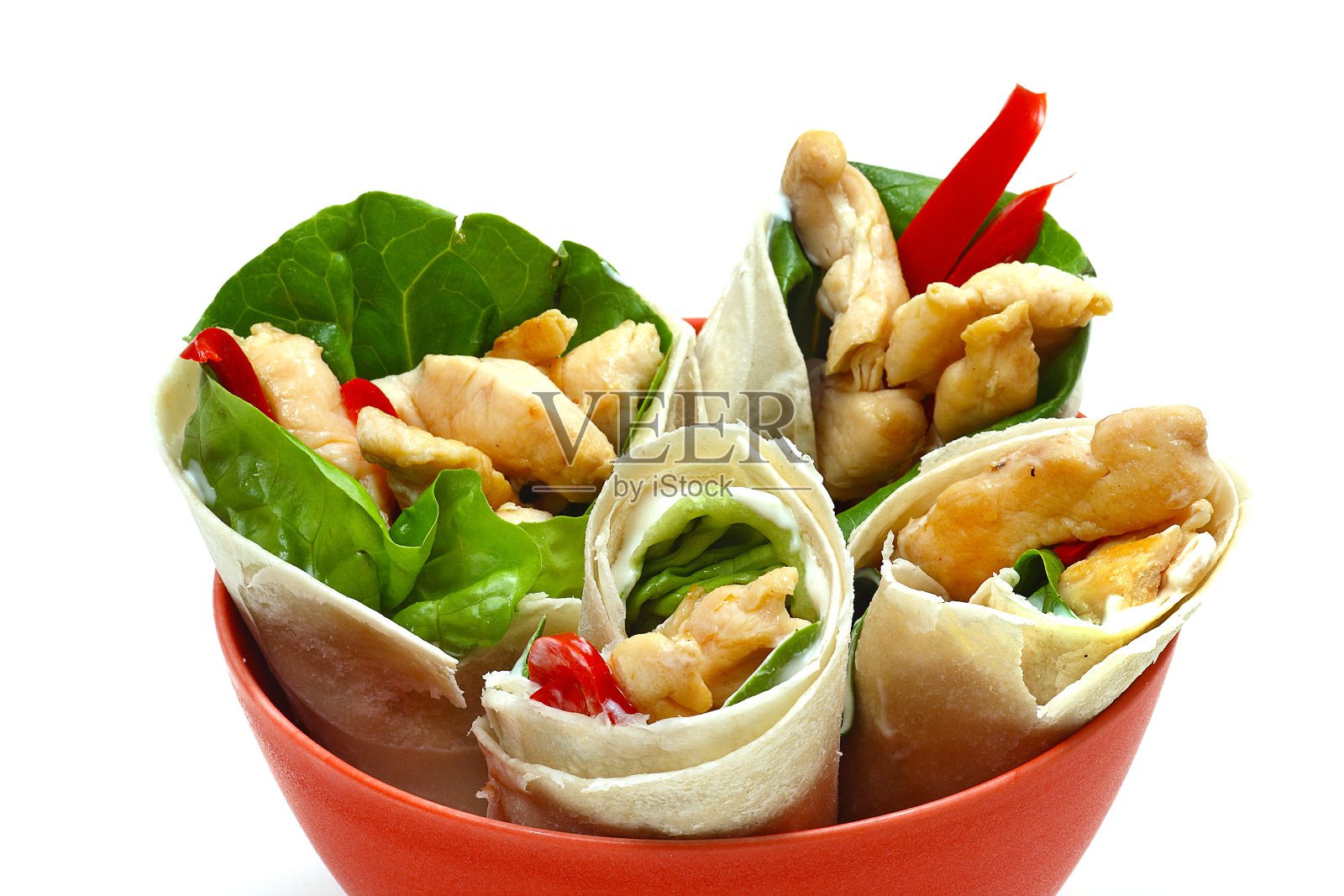 鸡肉卷1照片摄影图片