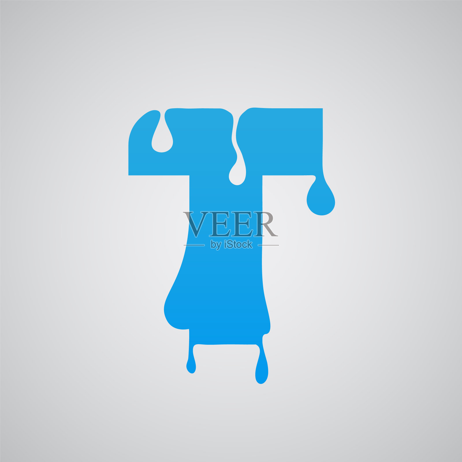 蓝色流字符,向量插画图片素材