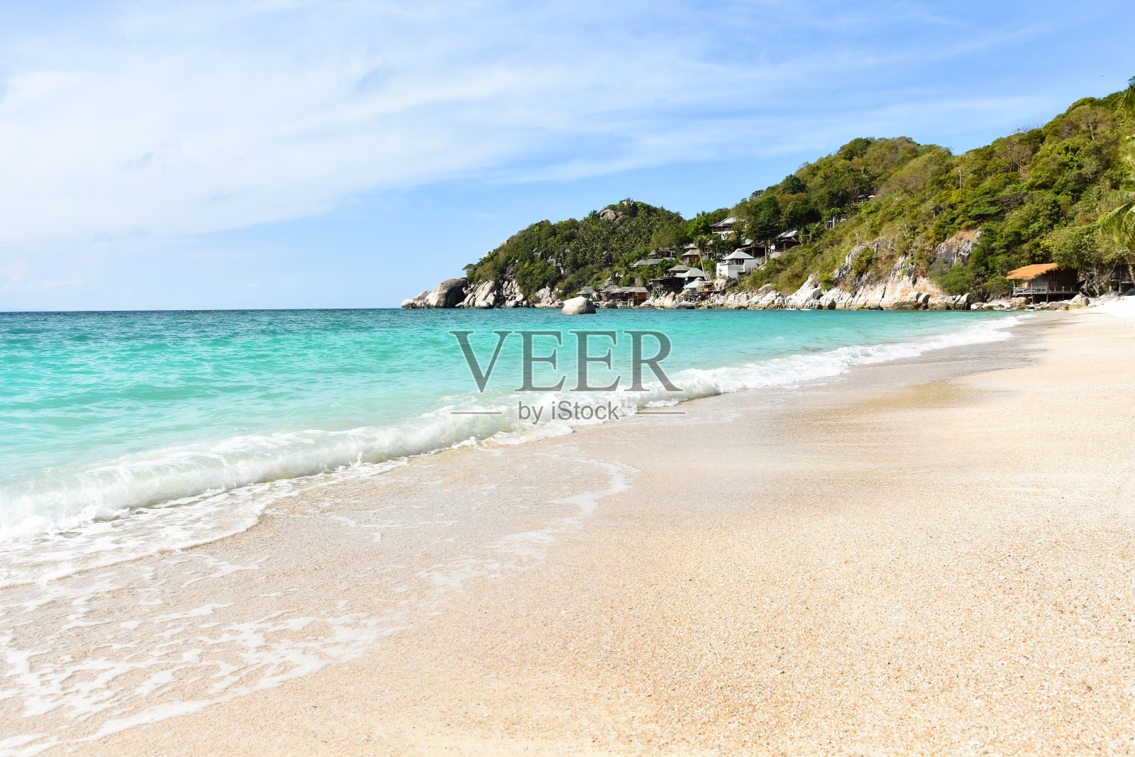 在高涛岛的岩石沙滩上照片摄影图片