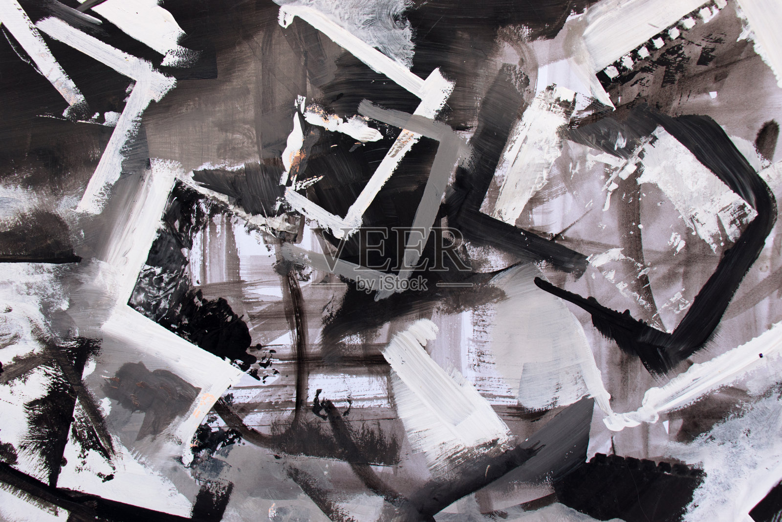 用丙烯颜料在画布上进行抽象研究照片摄影图片