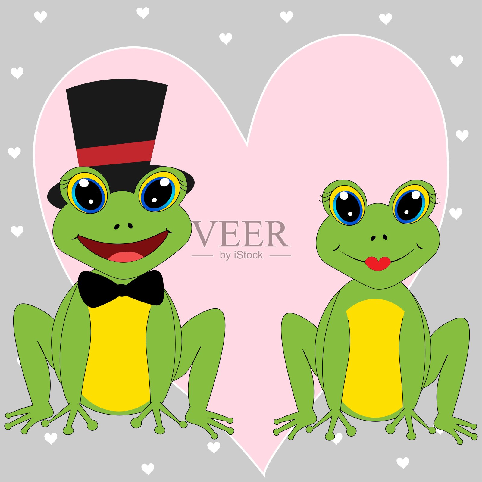 可爱的青蛙插图图案托儿所装饰插画图片素材