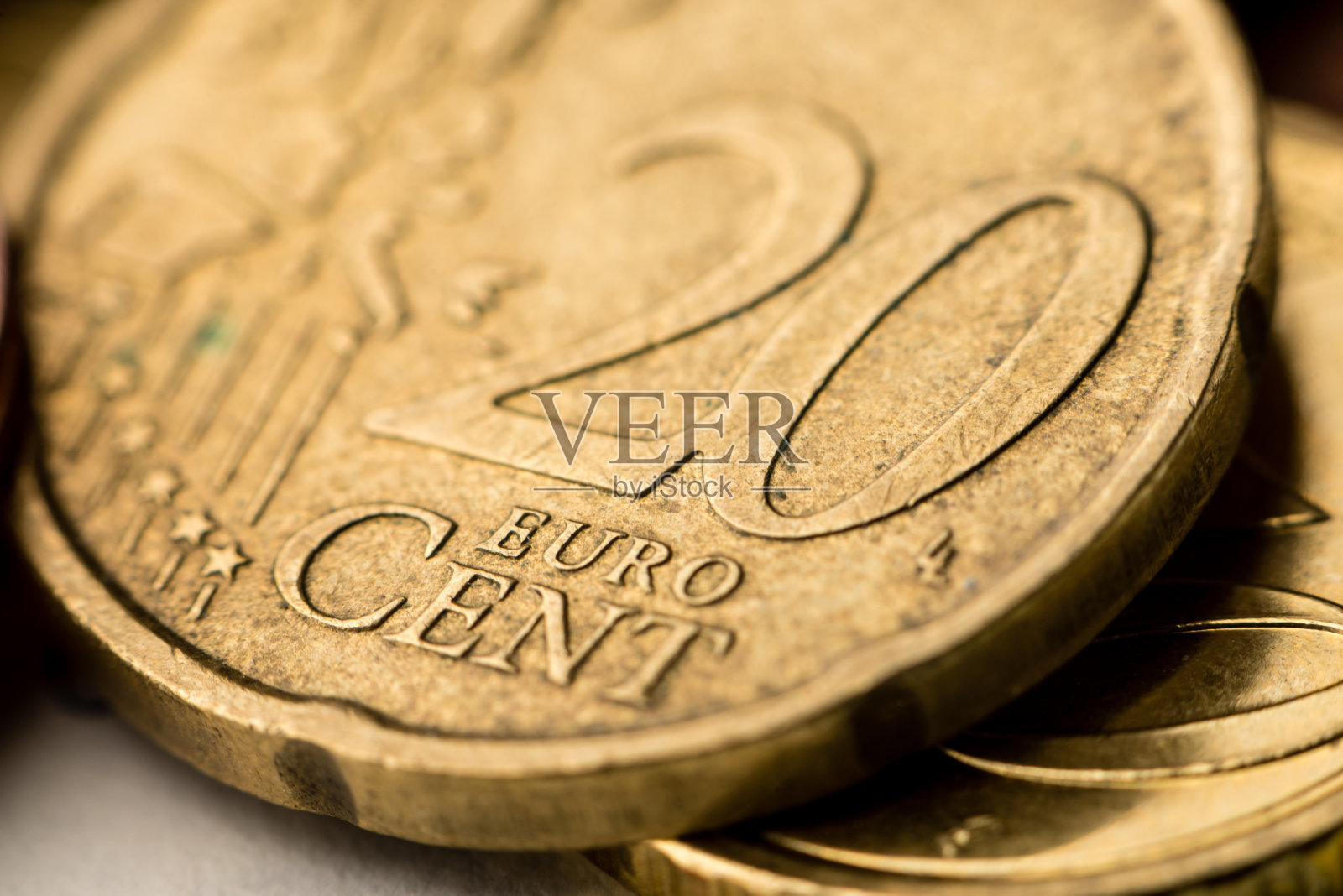 欧元硬币照片摄影图片