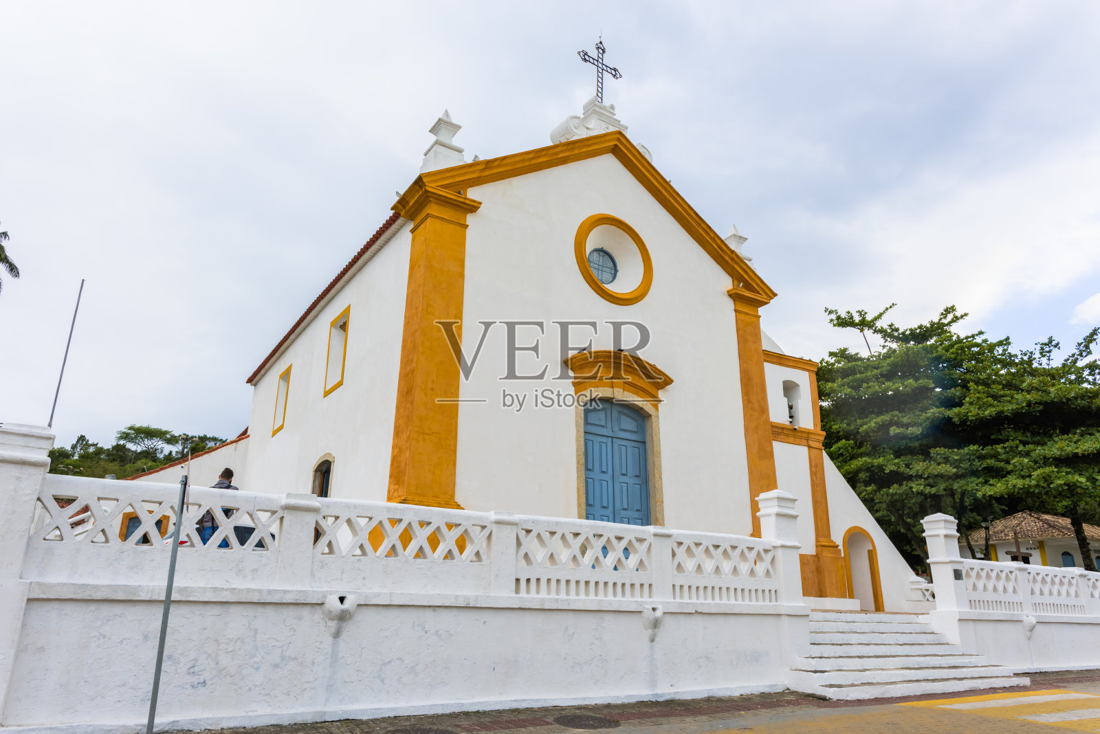 圣安东尼奥葡京教堂,Florianópolis最古老的教堂之一照片摄影图片