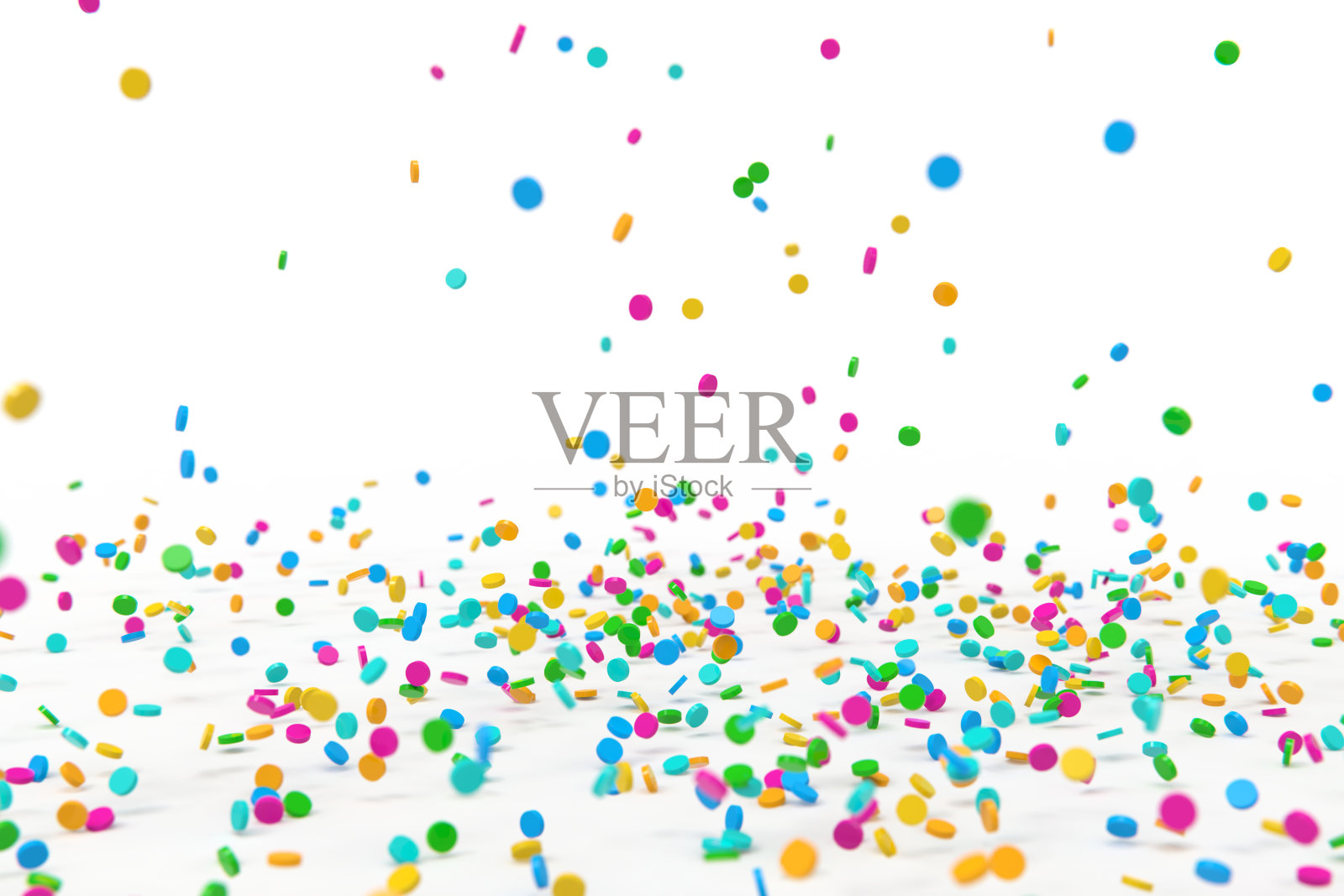 3d渲染点缀白色背景库存照片照片摄影图片