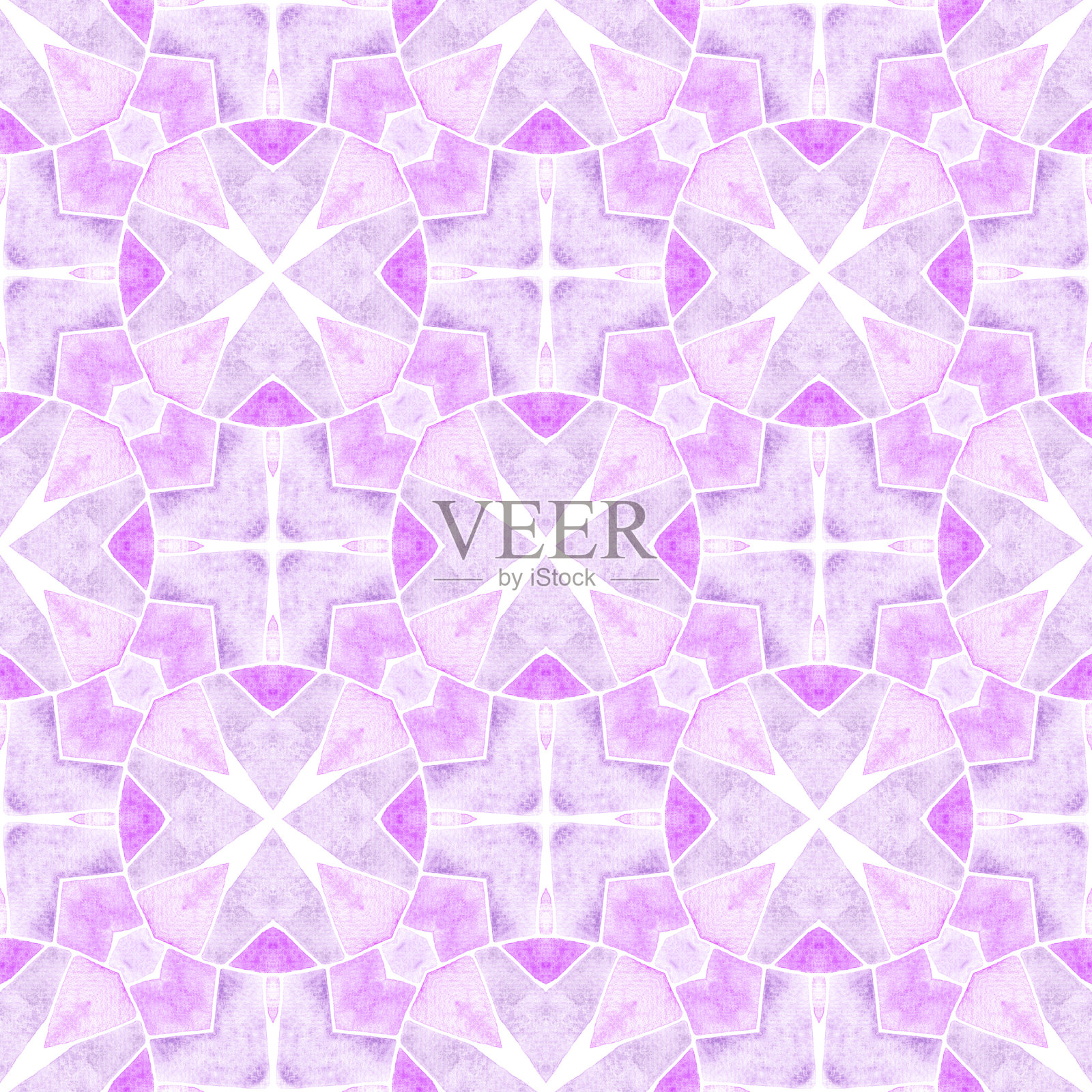 夏日异域无缝边框。紫色的可爱的放荡不羁的插画图片素材