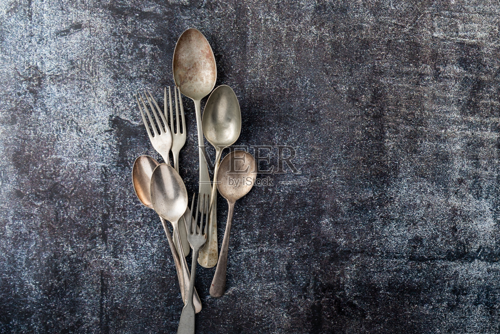 勺子和叉子照片摄影图片