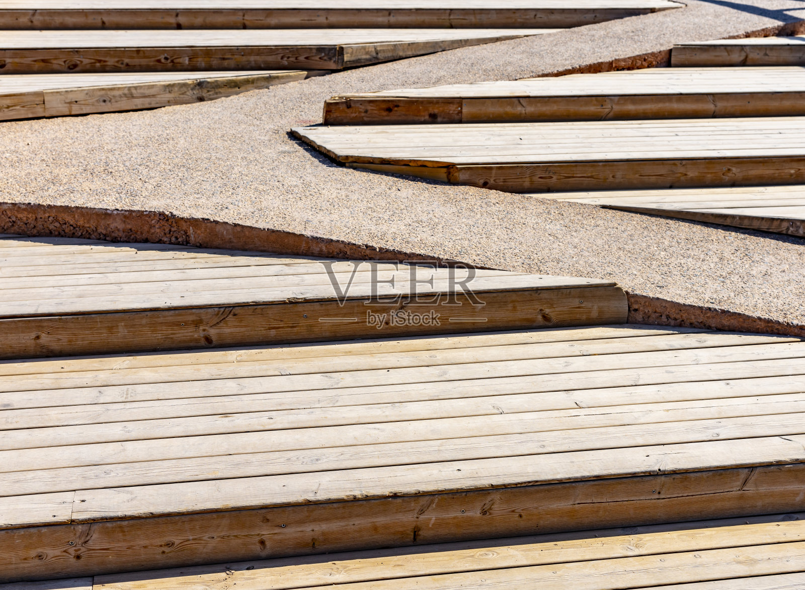 摩洛哥Taghazout的木制步道照片摄影图片