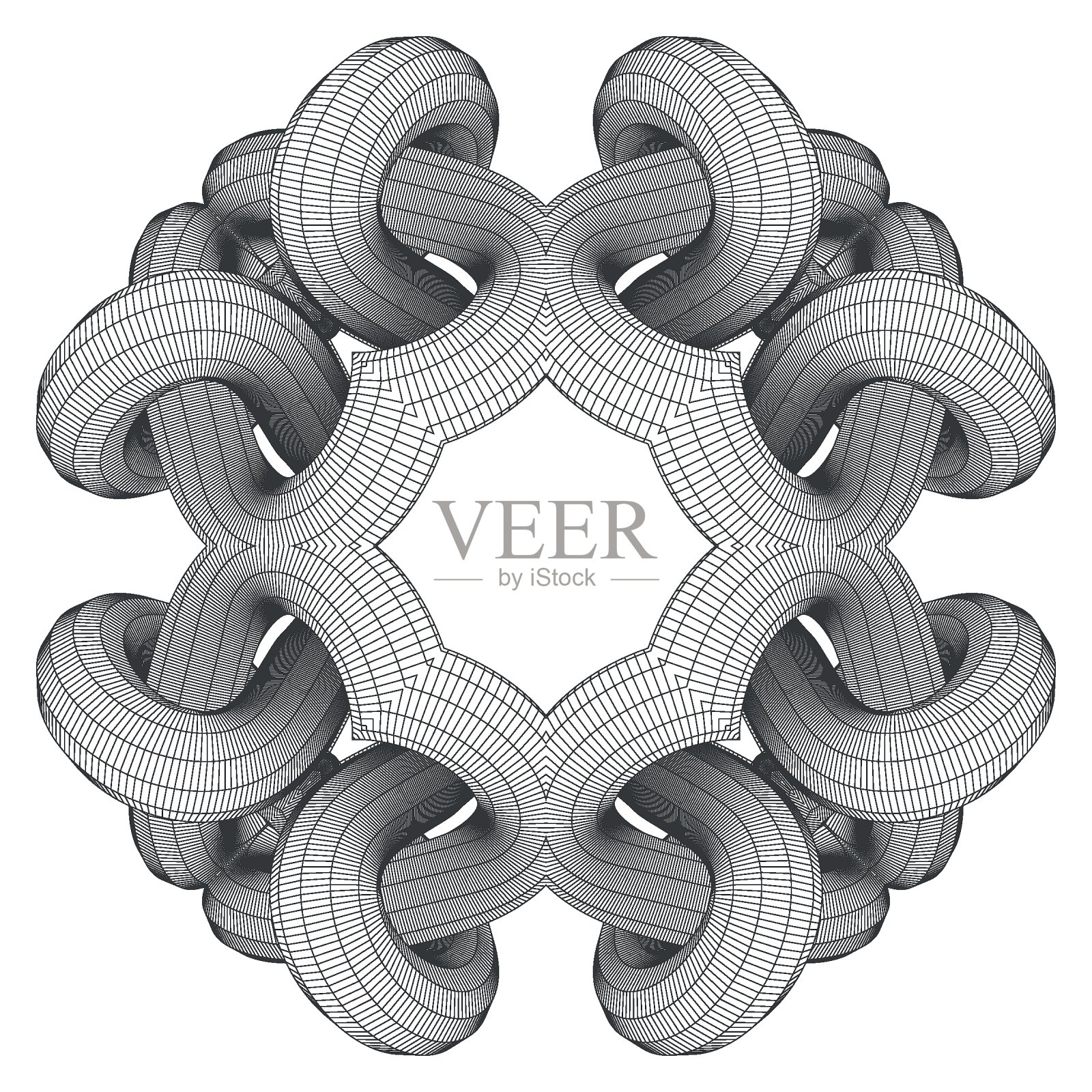 3D数字图像线框插画图片素材