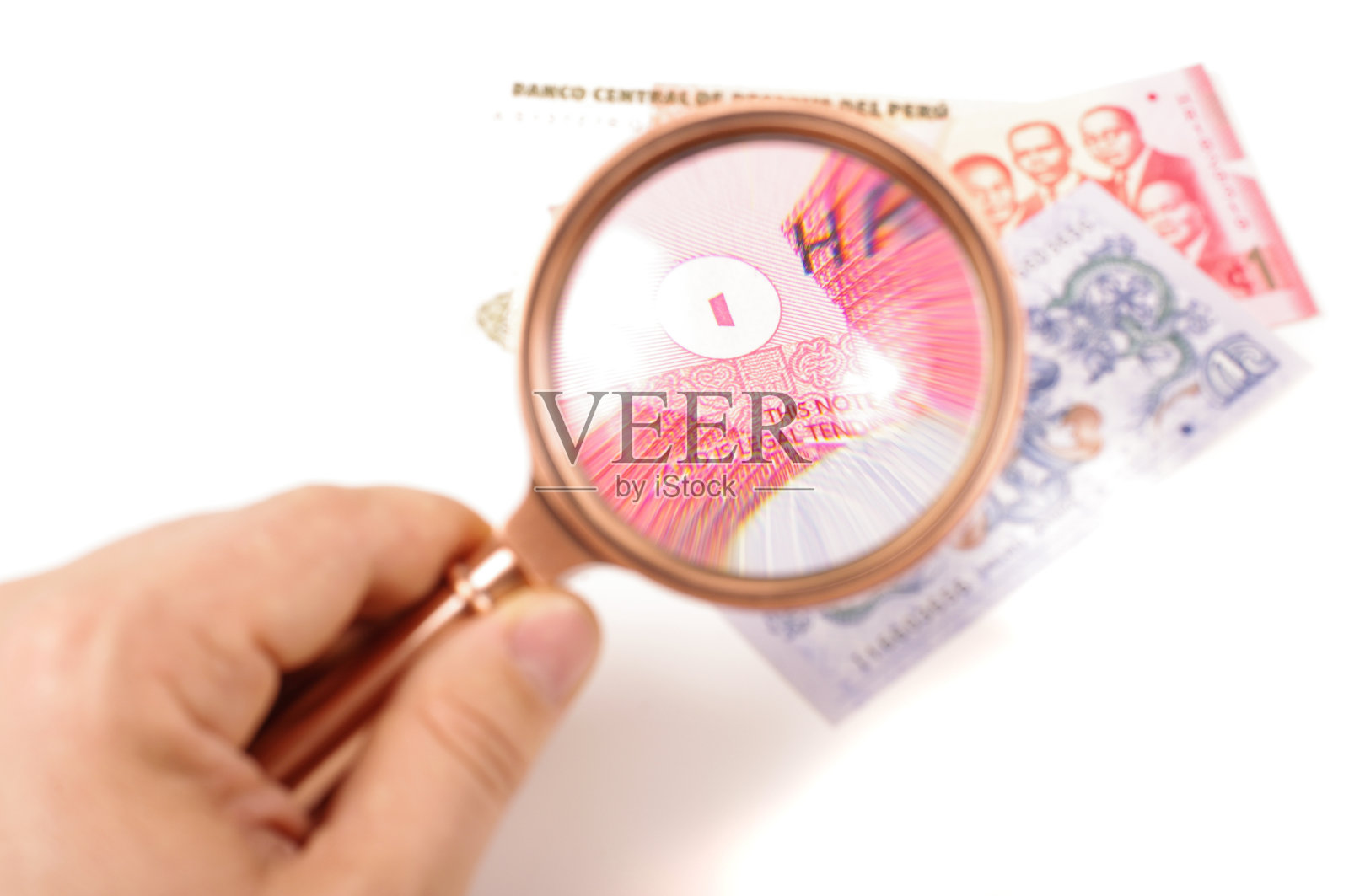 专业复古风格放大镜照片摄影图片