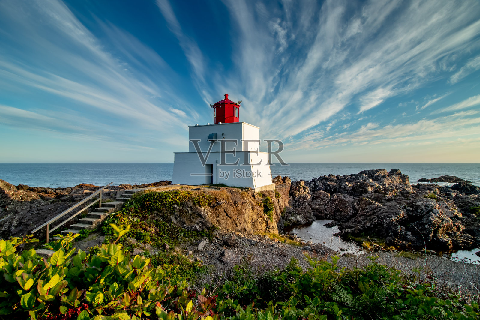 加拿大不列颠哥伦比亚省温哥华岛尤克卢利特海滨景点照片摄影图片