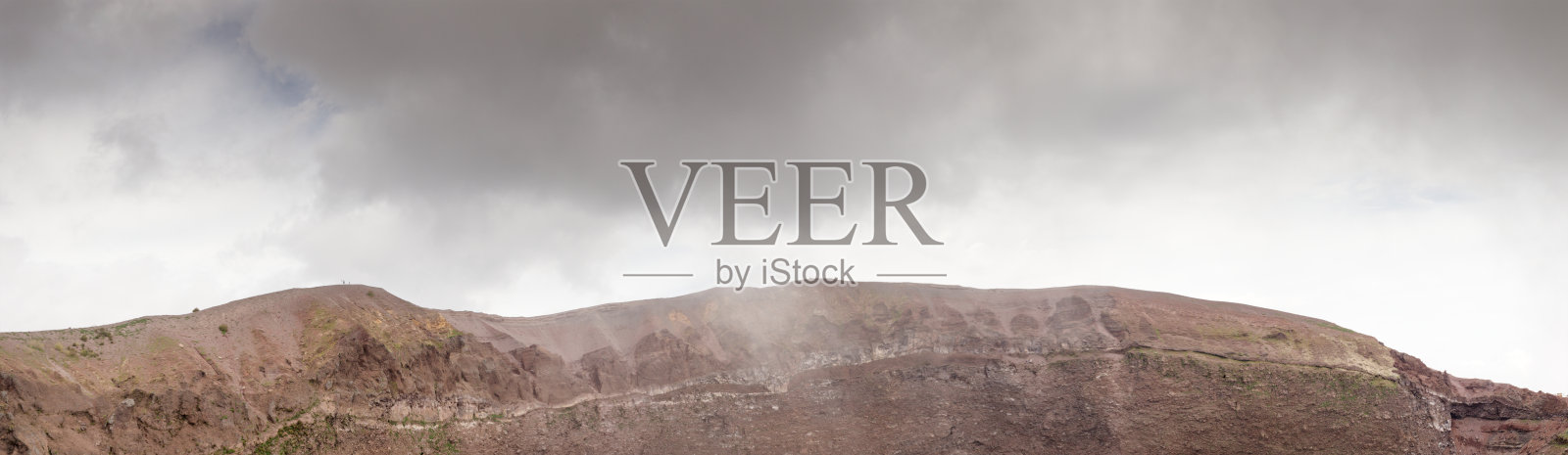 维苏威火山的一侧照片摄影图片