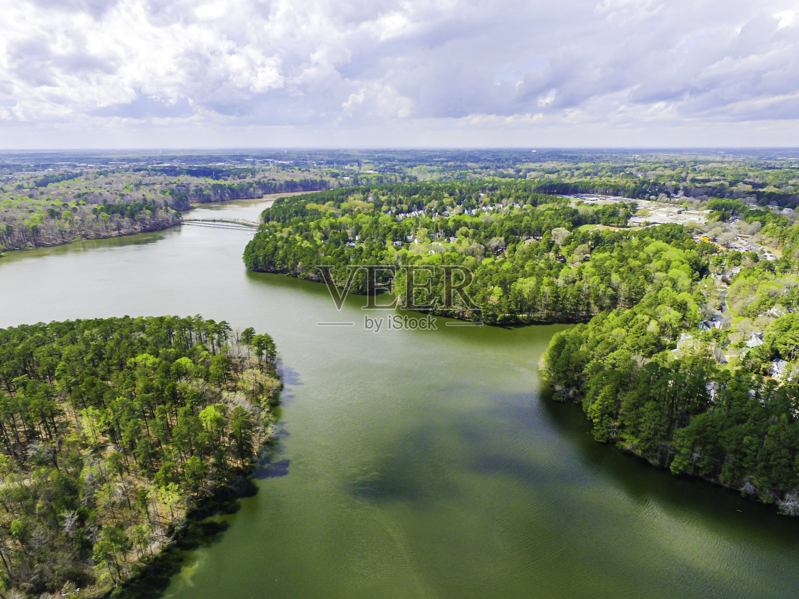 罗利湖的航拍照片照片摄影图片