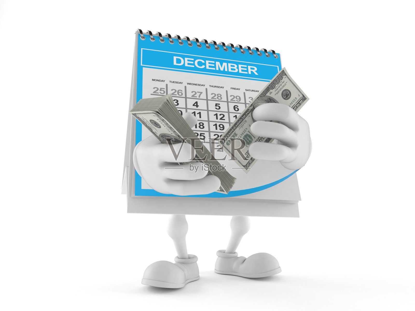 日历字符数钱照片摄影图片