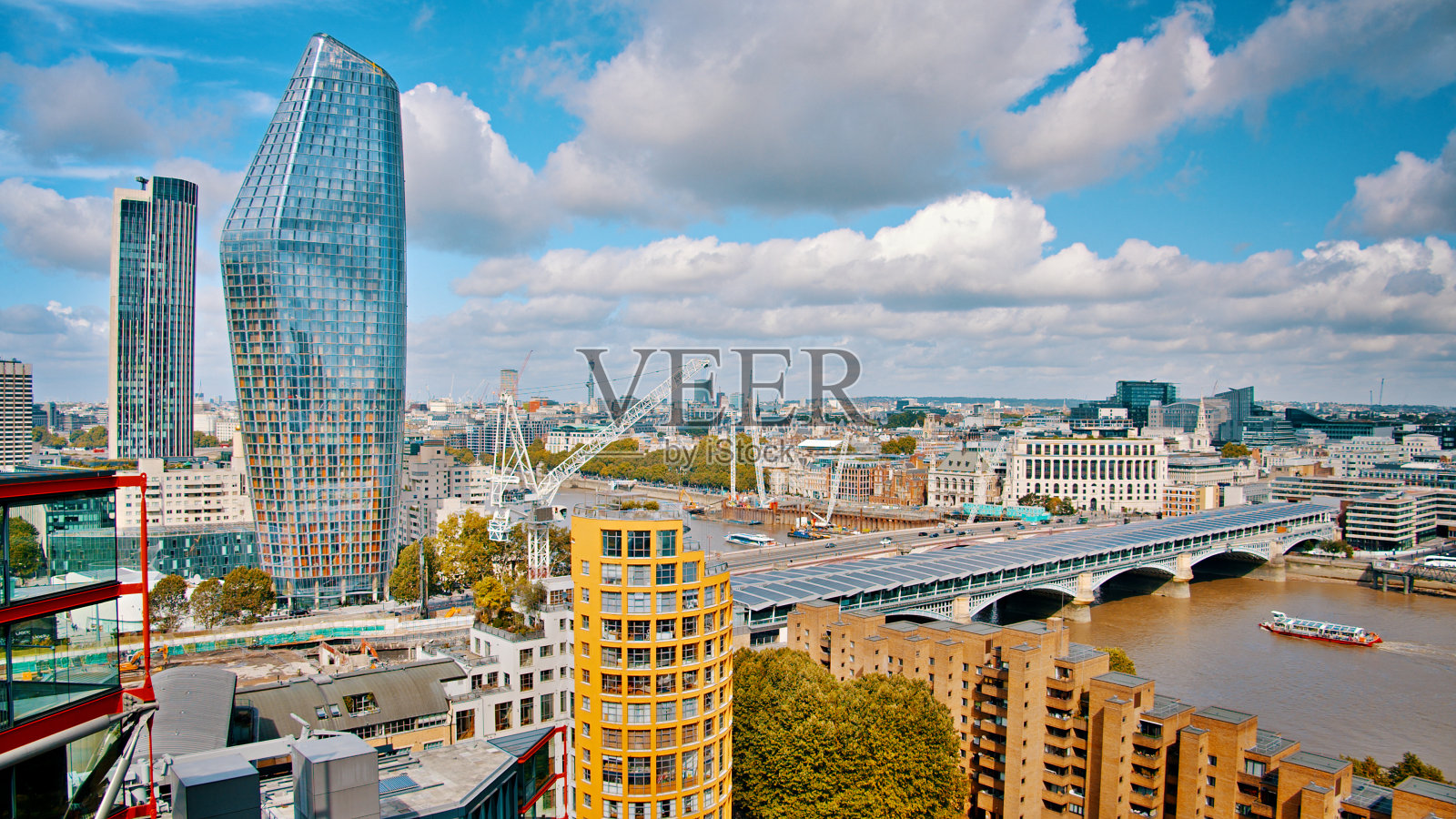 伦敦空中城市照片摄影图片