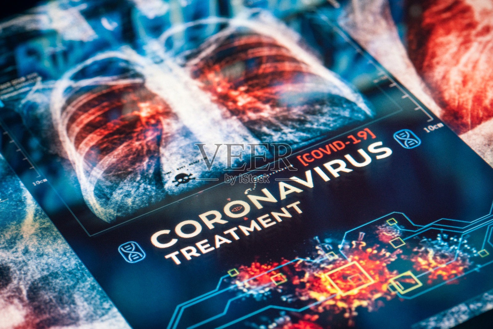 COVID-19冠状病毒对身体的影响照片摄影图片