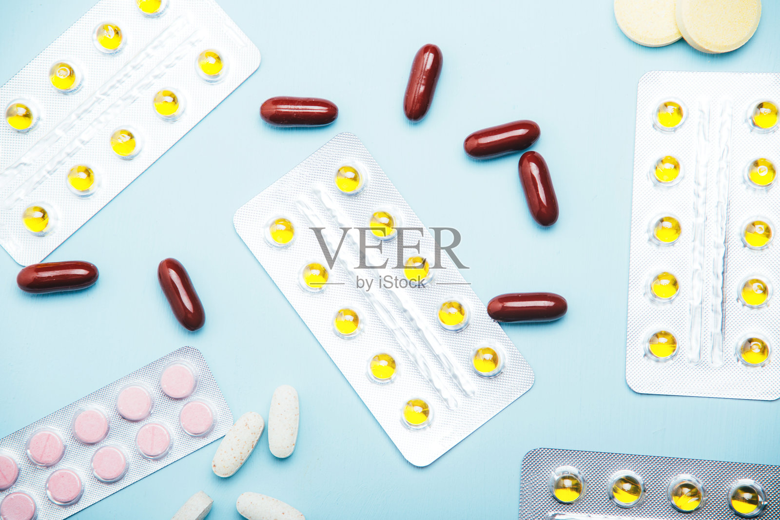 背景与药物照片摄影图片