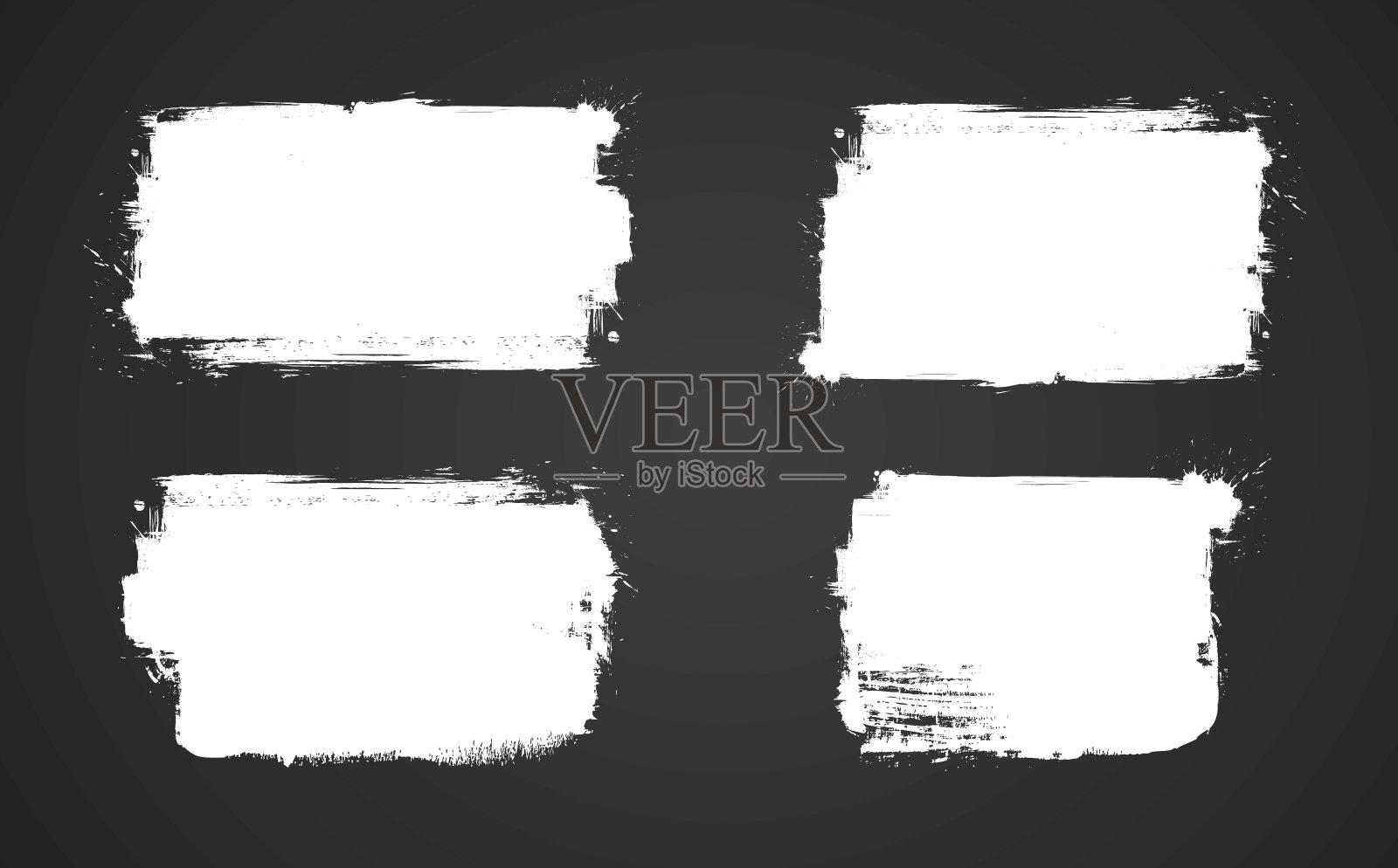 一套垃圾横幅为您的设计插画图片素材