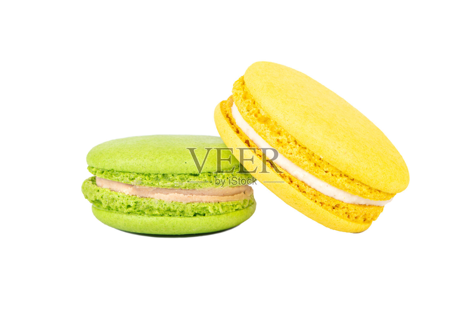 柠檬和开心果杏仁饼照片摄影图片