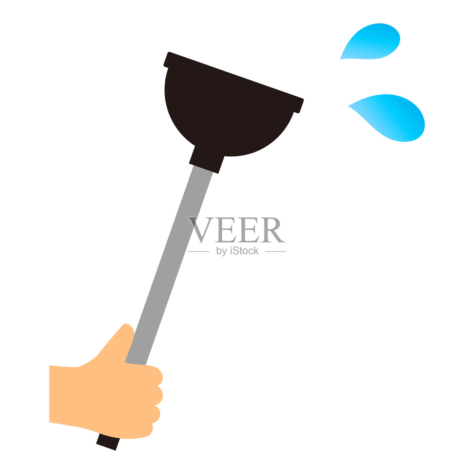 使用橡胶杯隔离矢量插图插画图片素材