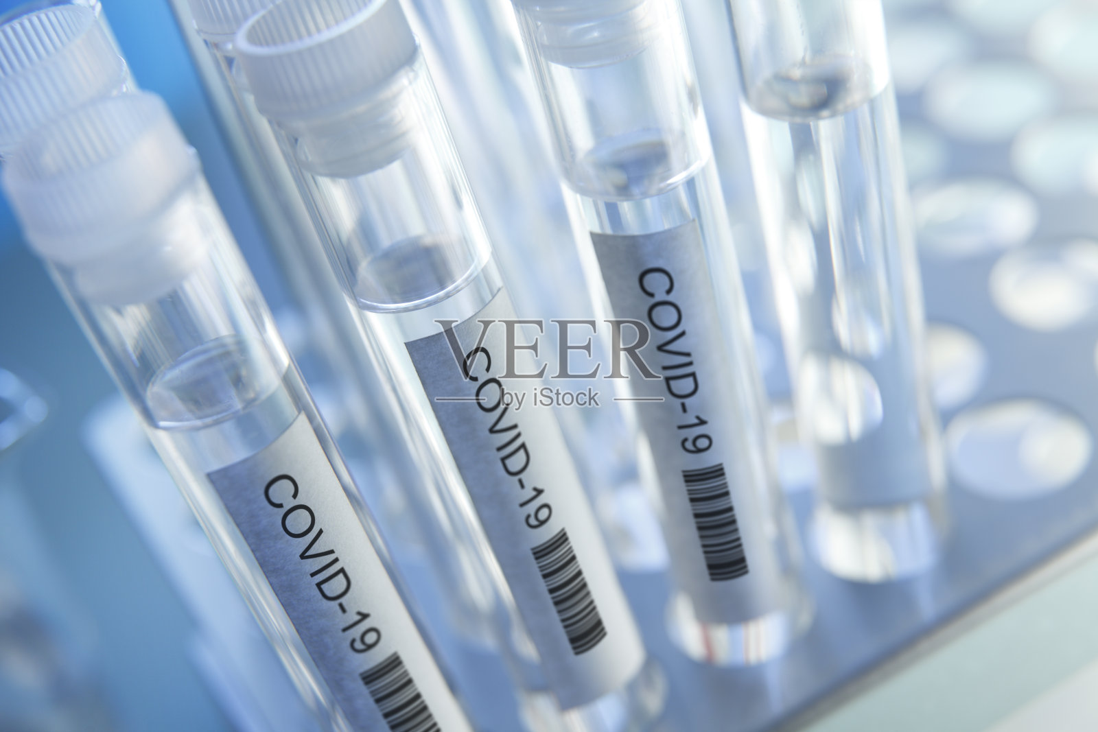 试管标记Covid-19照片摄影图片