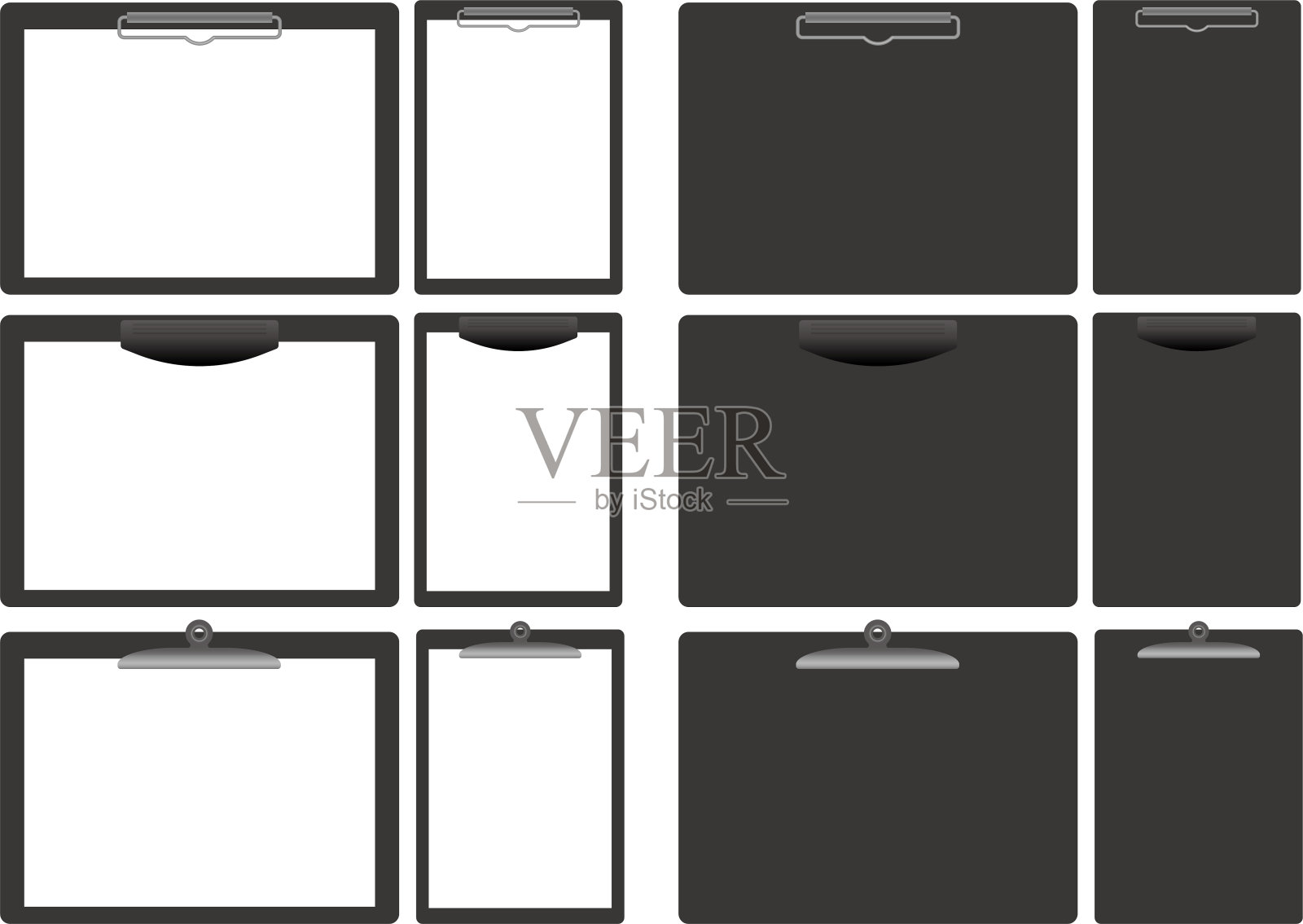 插图资料收集活页夹插画图片素材