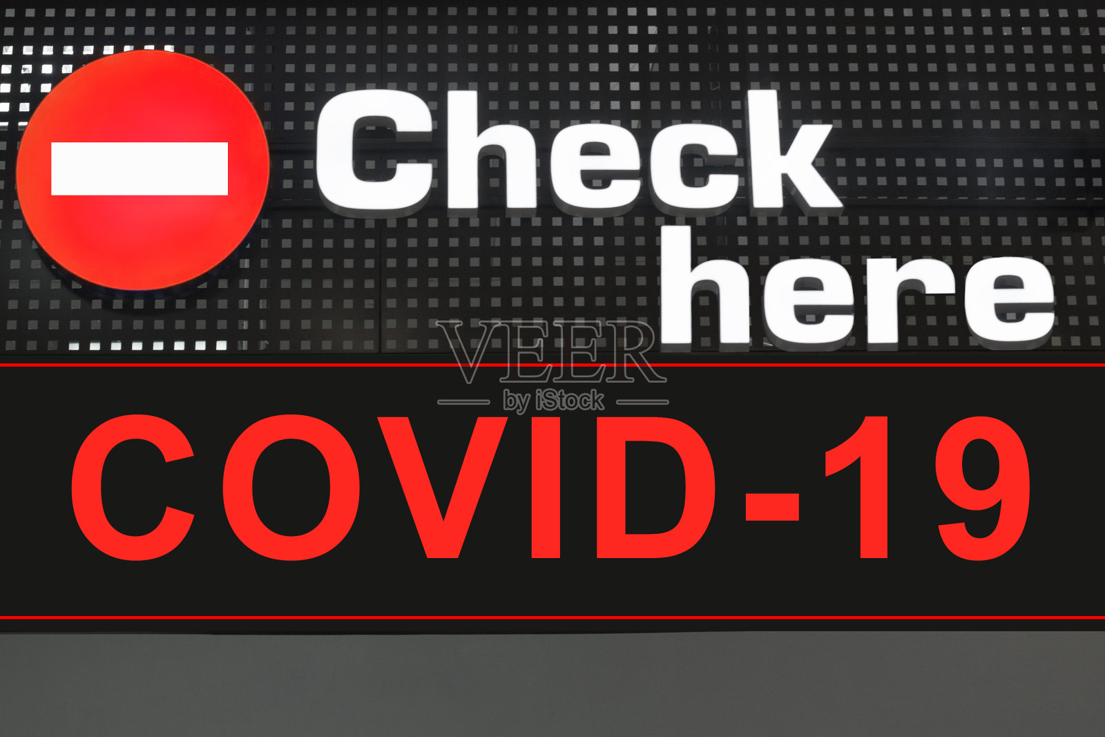 冠状病毒大流行危险、冠状病毒19流行、医疗诊所病毒检测横幅、血液检测中心海报、病毒分析实验室、患者控制点、病毒应急态势概念照片摄影图片