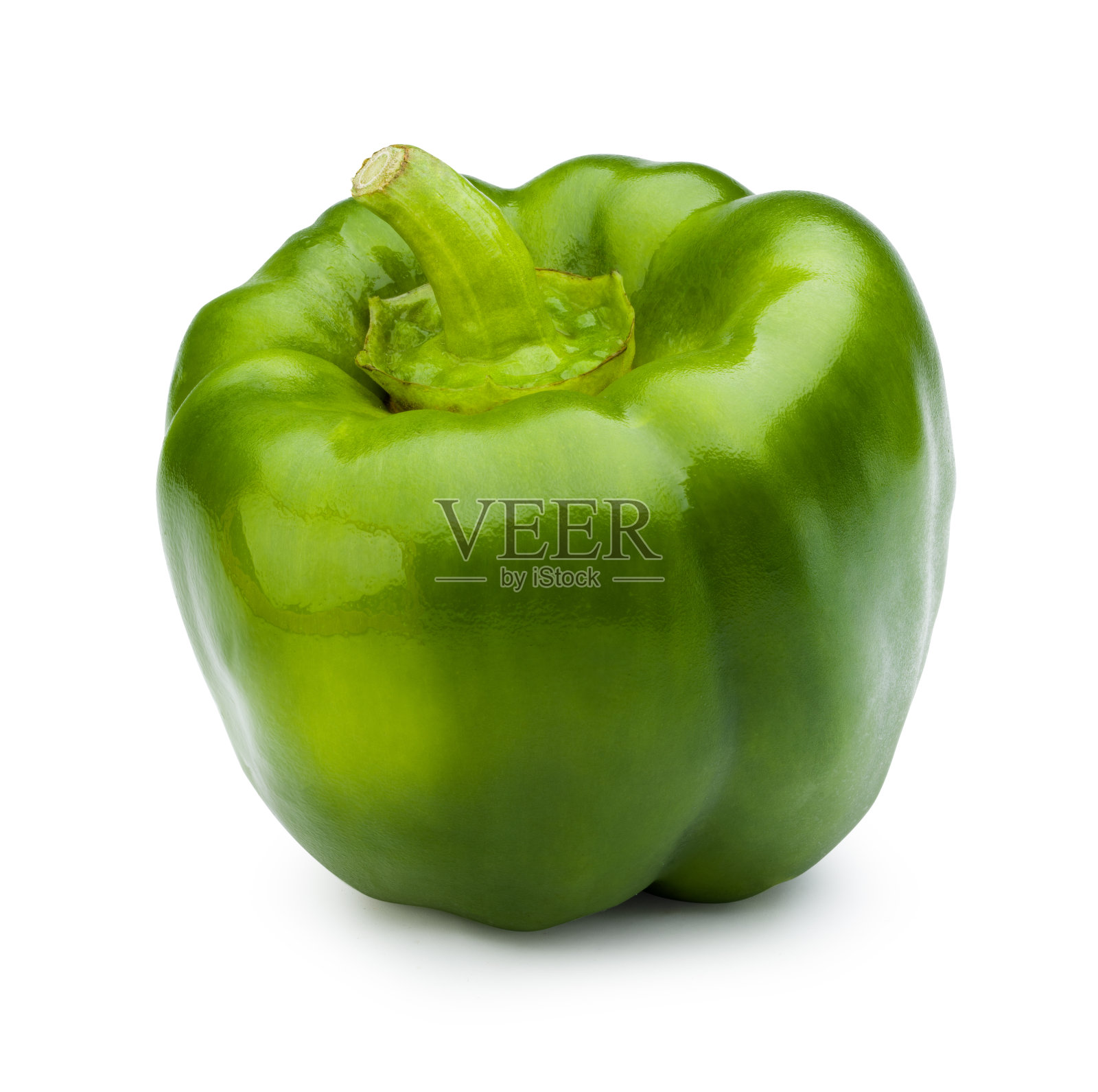 青椒孤立在白色上,有修剪路径。照片摄影图片