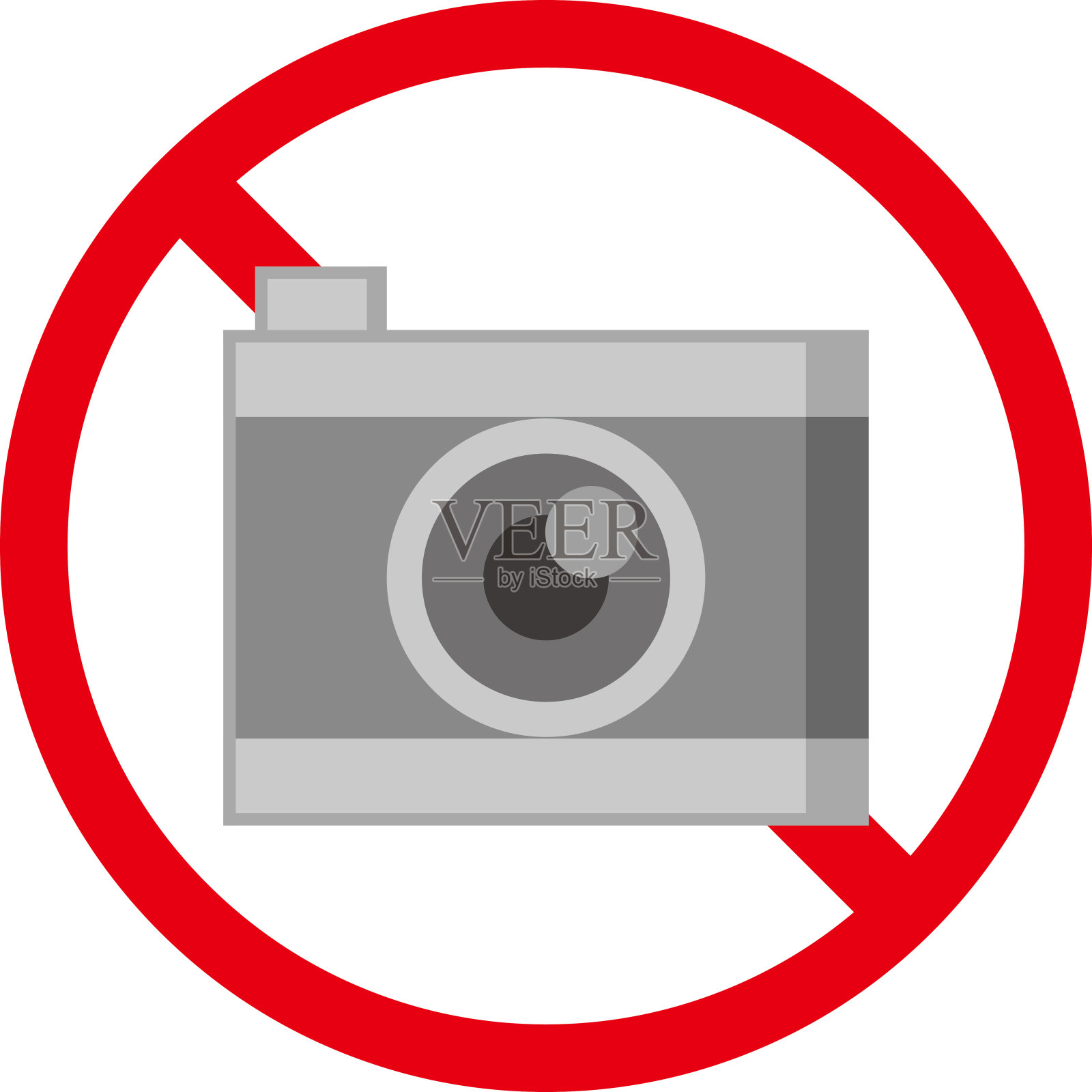 这个图标表示“没有照片”。孤立的矢量图。图标素材