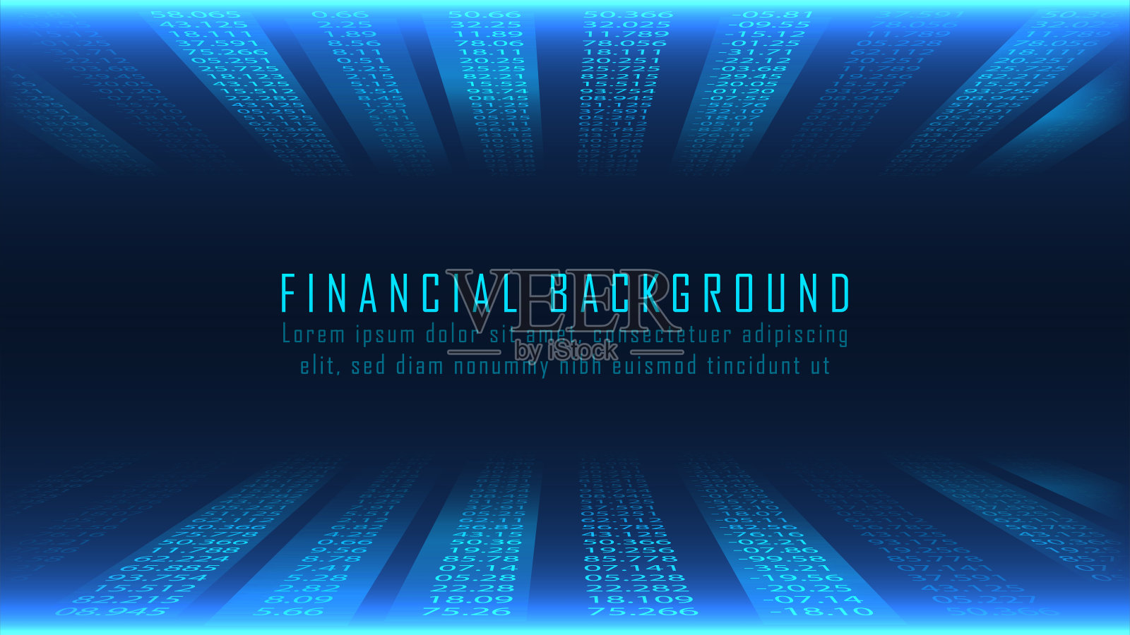 财务背景的数字概念插画图片素材