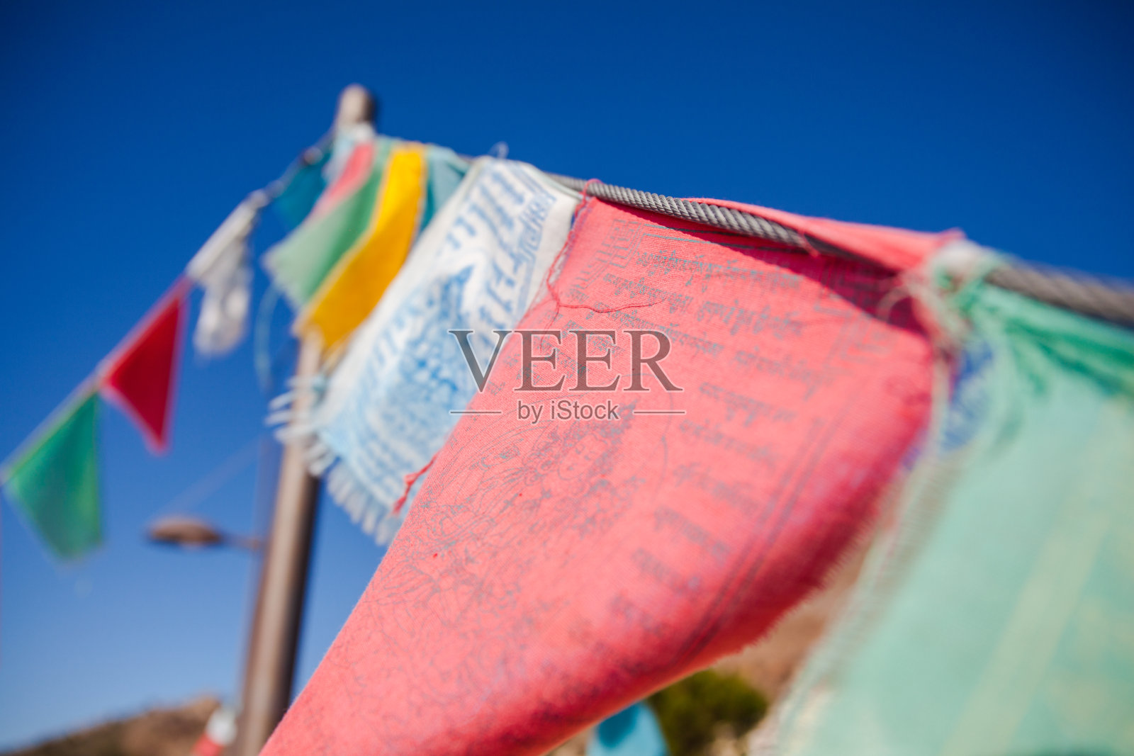 祈祷旗帜。照片摄影图片