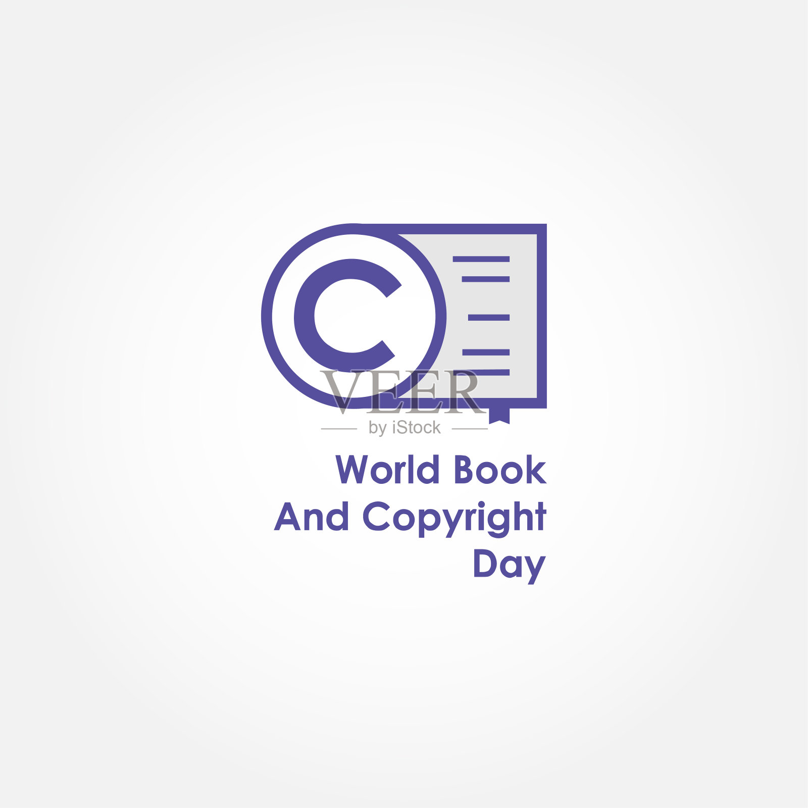 世界图书和版权日矢量设计横幅或背景插画图片素材