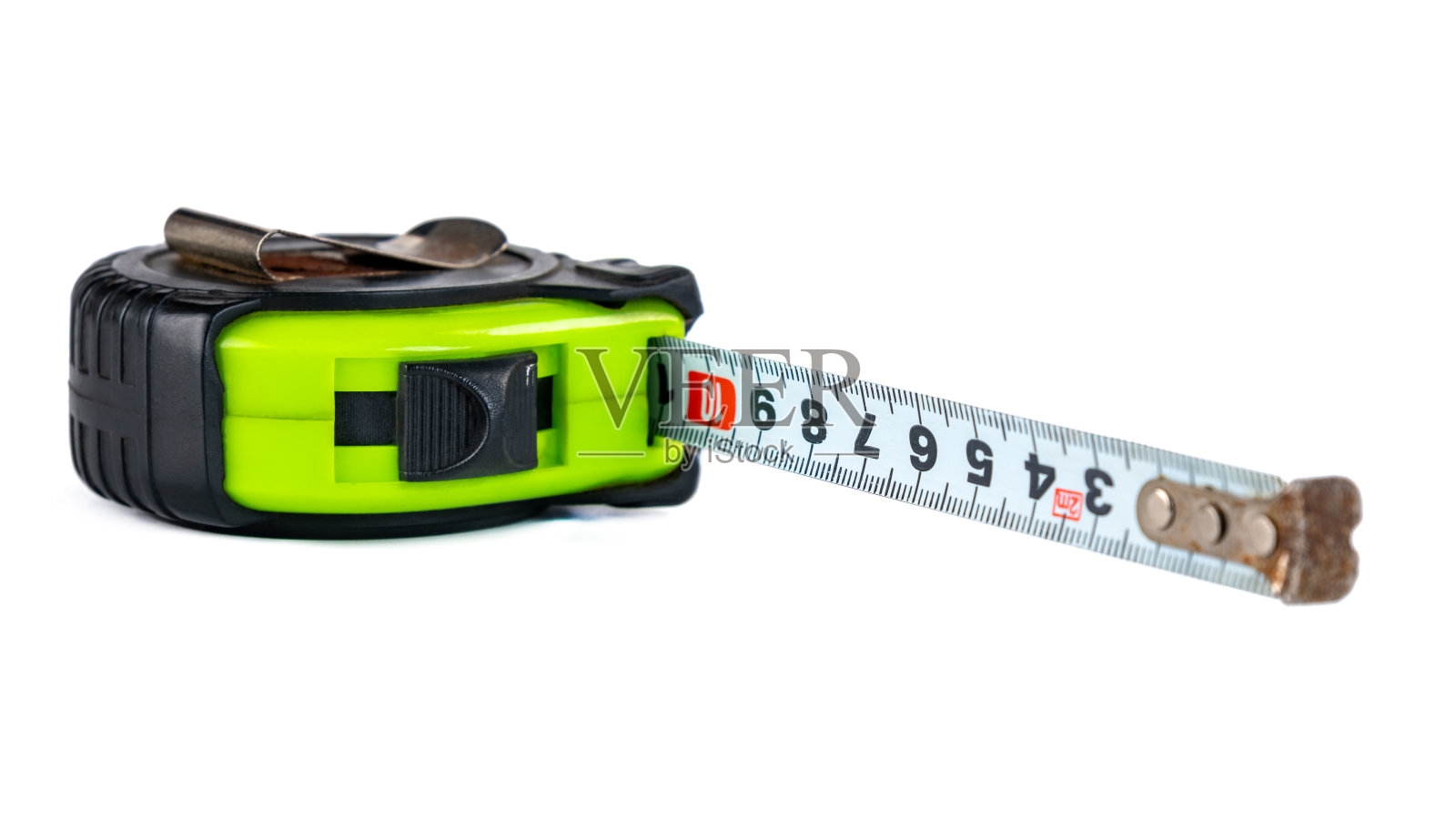 卷尺,仪表隔离在白色背景上照片摄影图片