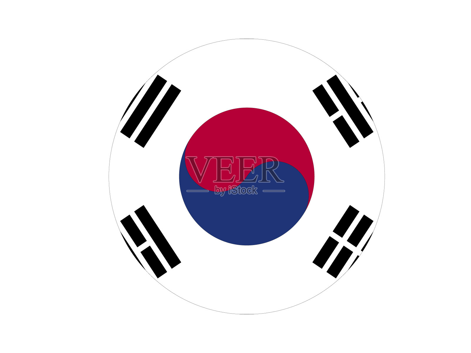 韩国国旗插画图片素材