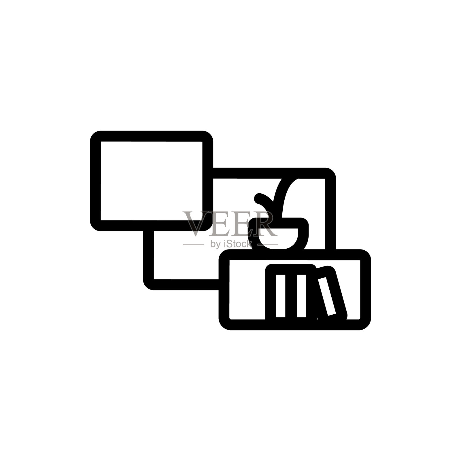 墙架子图标矢量大纲插图图标素材