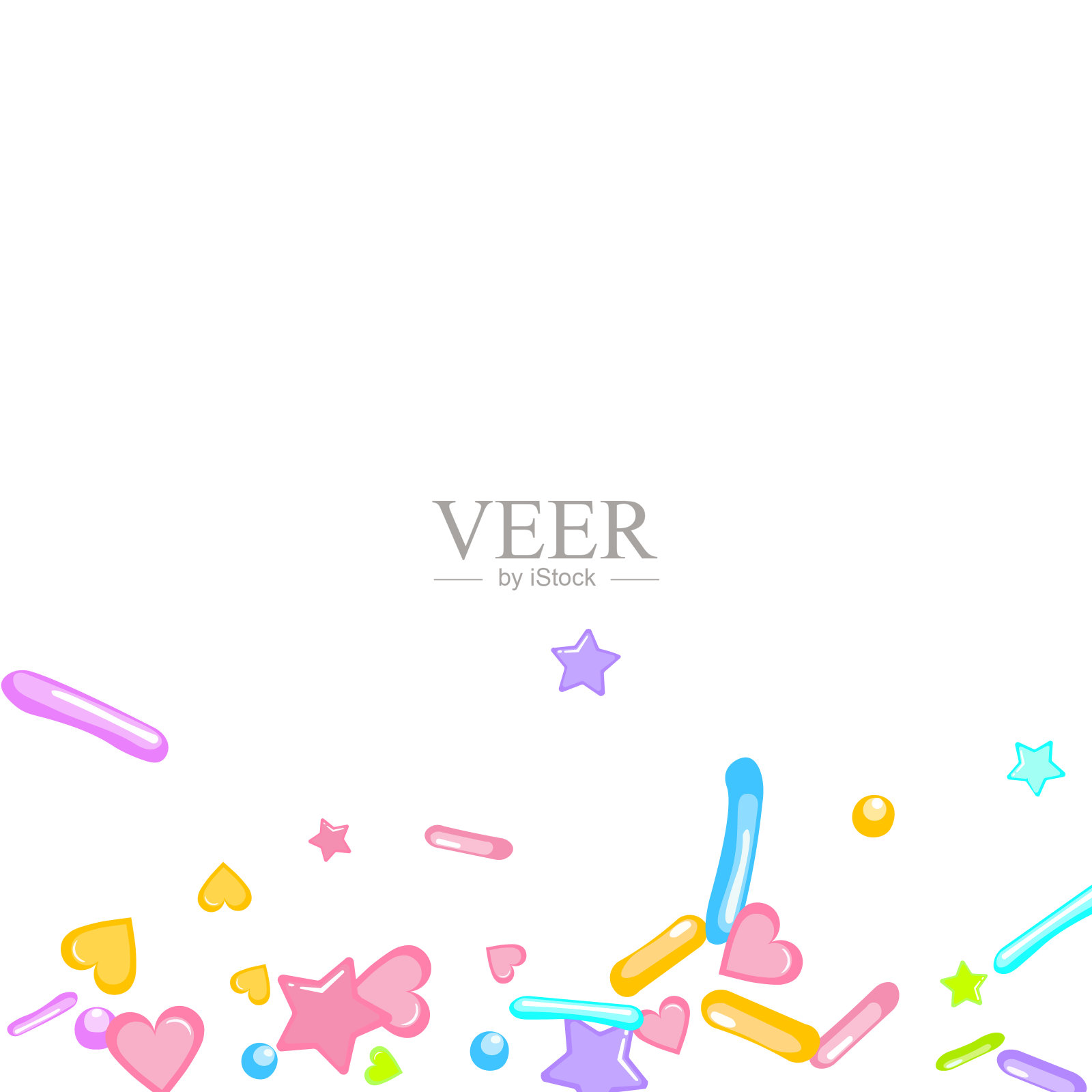 洒的。纸杯蛋糕、甜点、面包屑插画图片素材