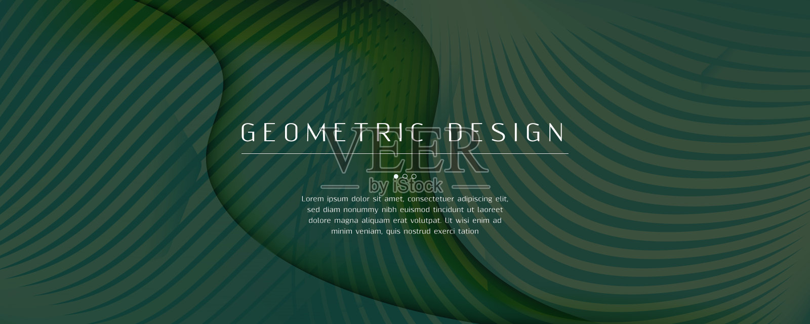 陆军登陆页面设计。3d流线模式。插画图片素材