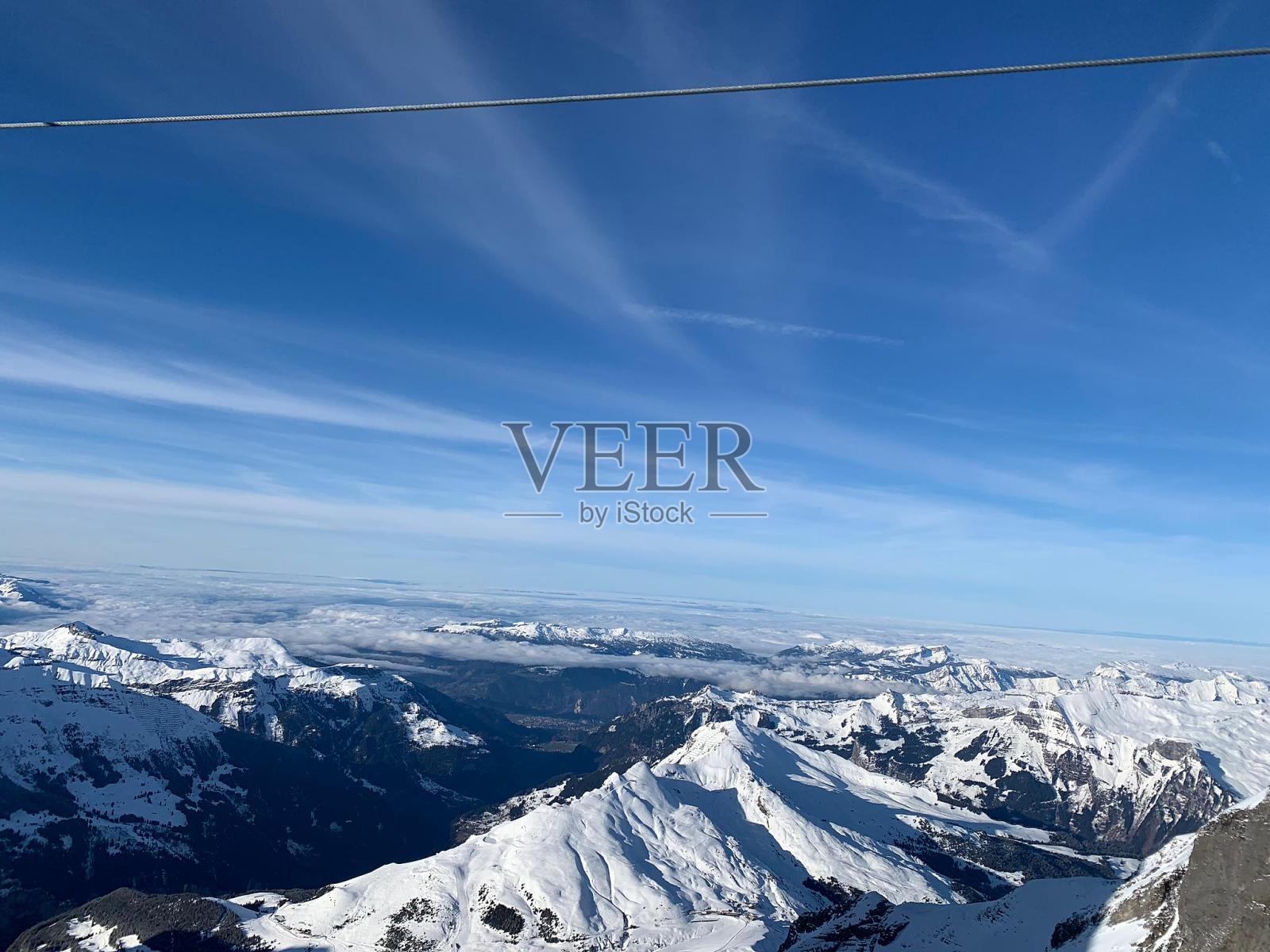 从少女峰06眺望令人叹为观止的景色照片摄影图片