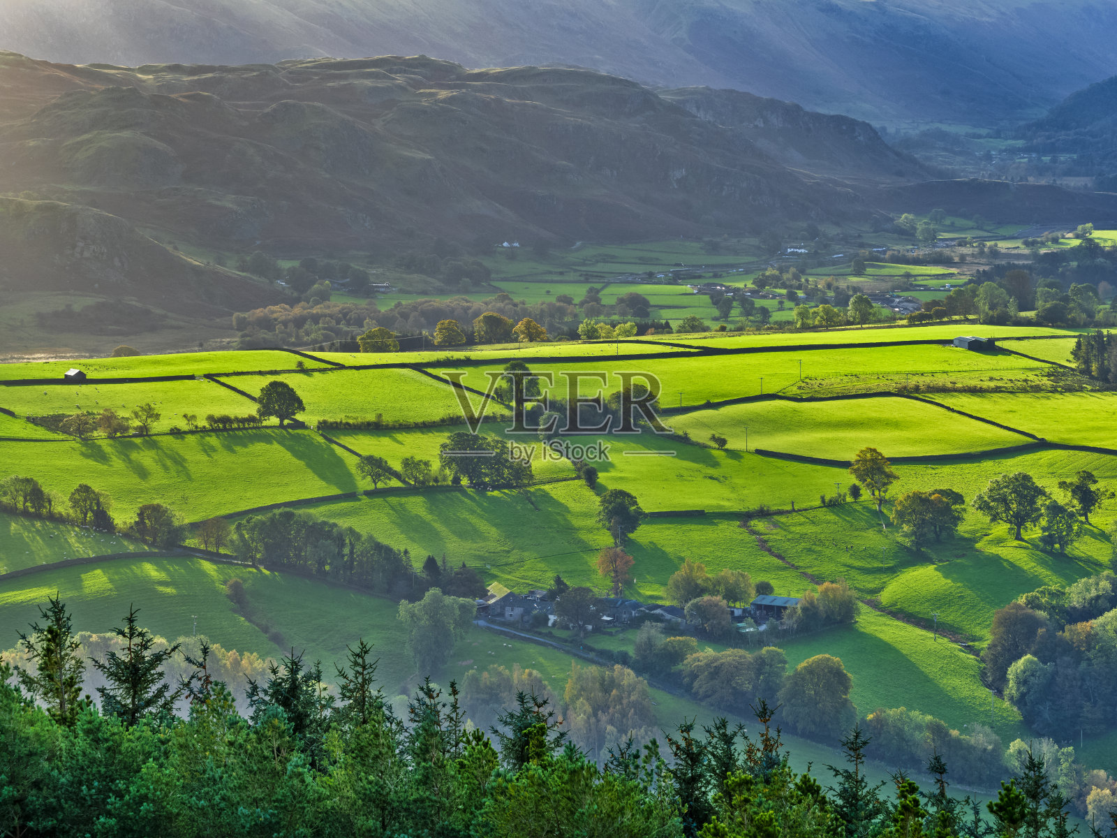 英国的湖区地区照片摄影图片