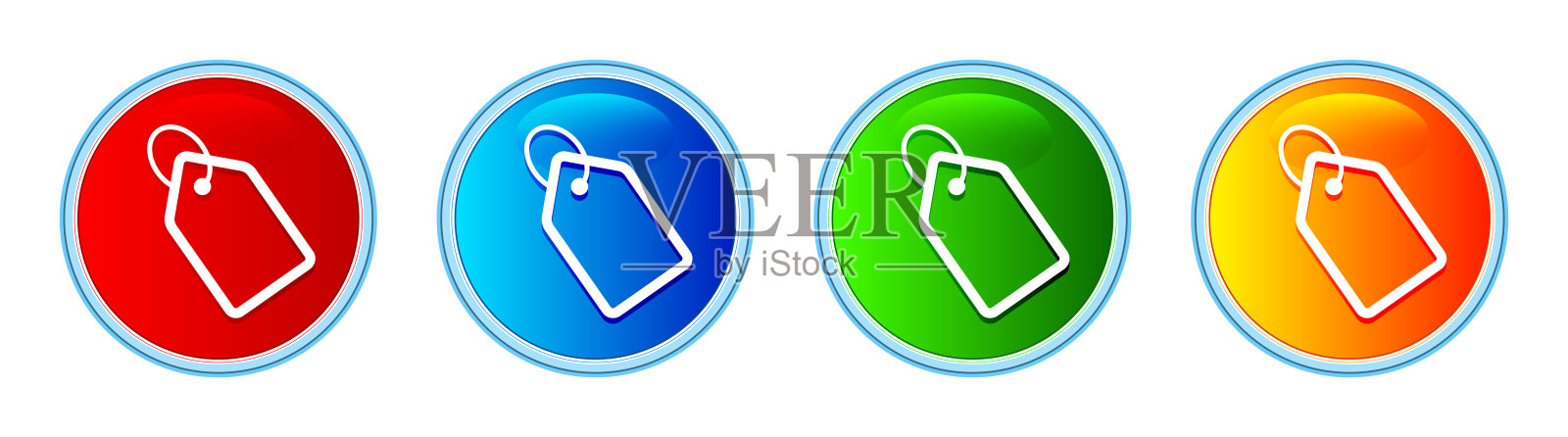 标签图标玻璃圆形按钮设置插图图标素材