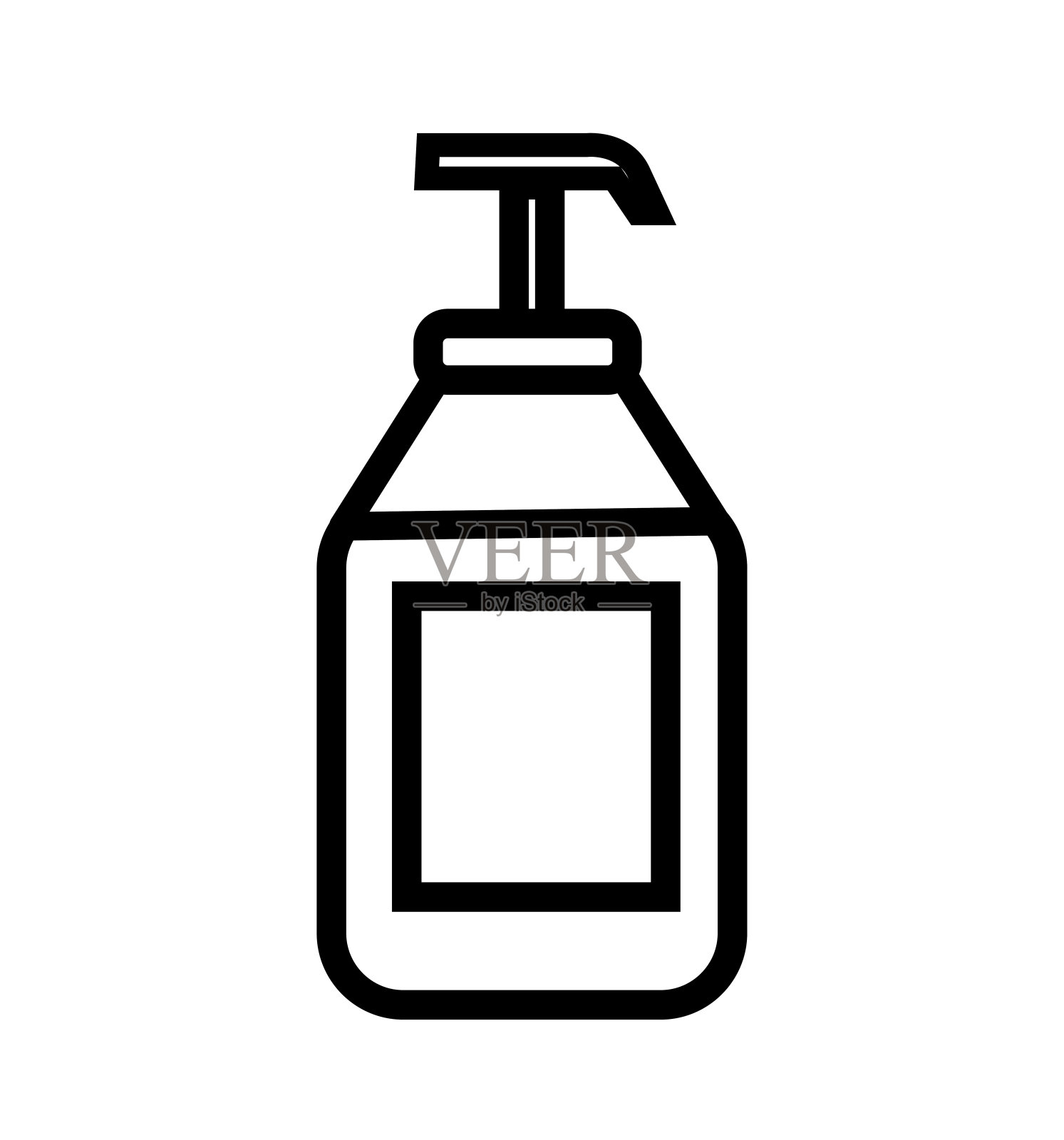 杀菌线图标矢量图标隔离在白色背景杀菌插画图片素材