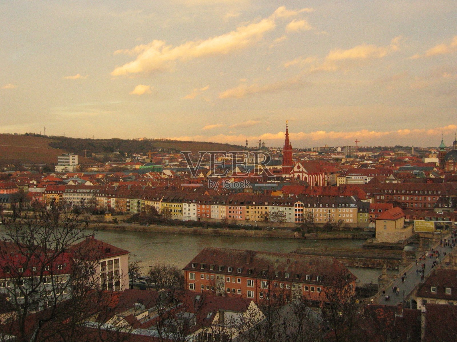 德国巴伐利亚Franconia历史名城Würzburg照片摄影图片