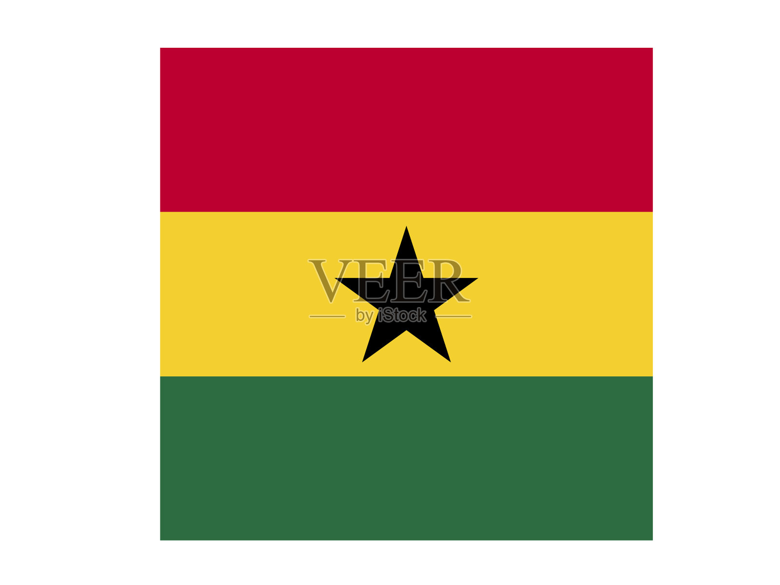 加纳国旗插画图片素材