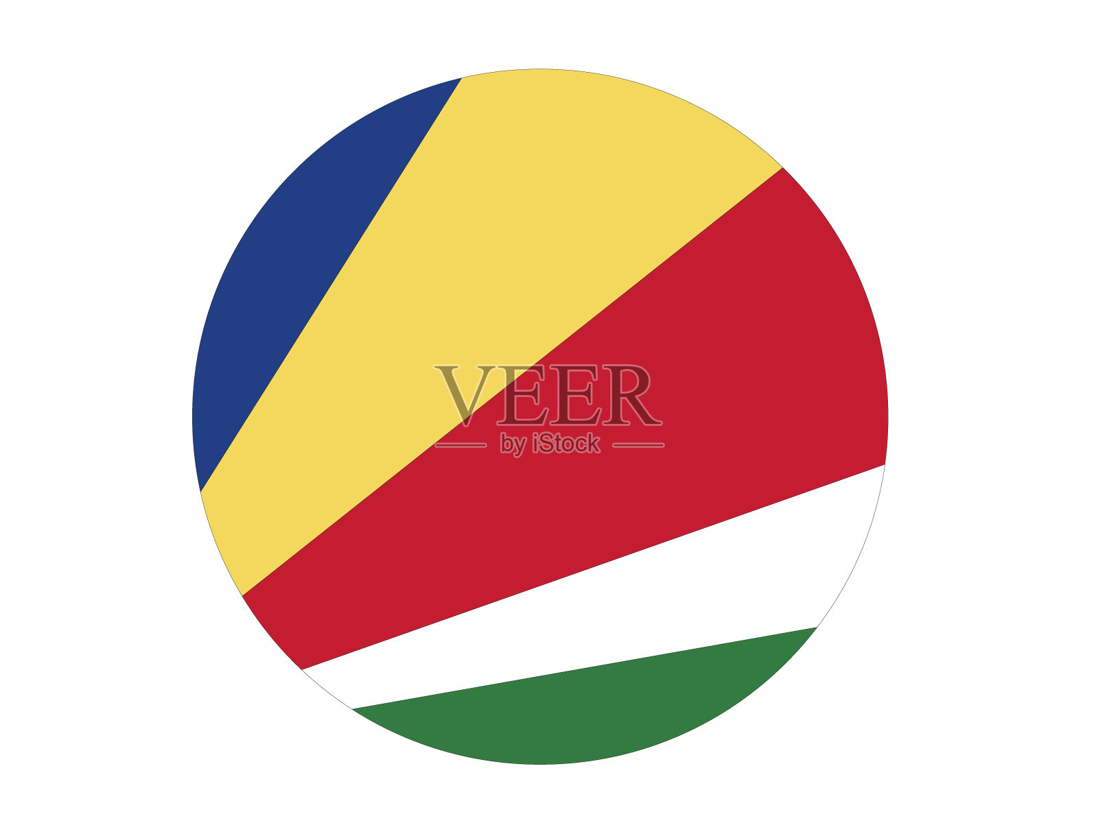 塞舌尔群岛国旗插画图片素材